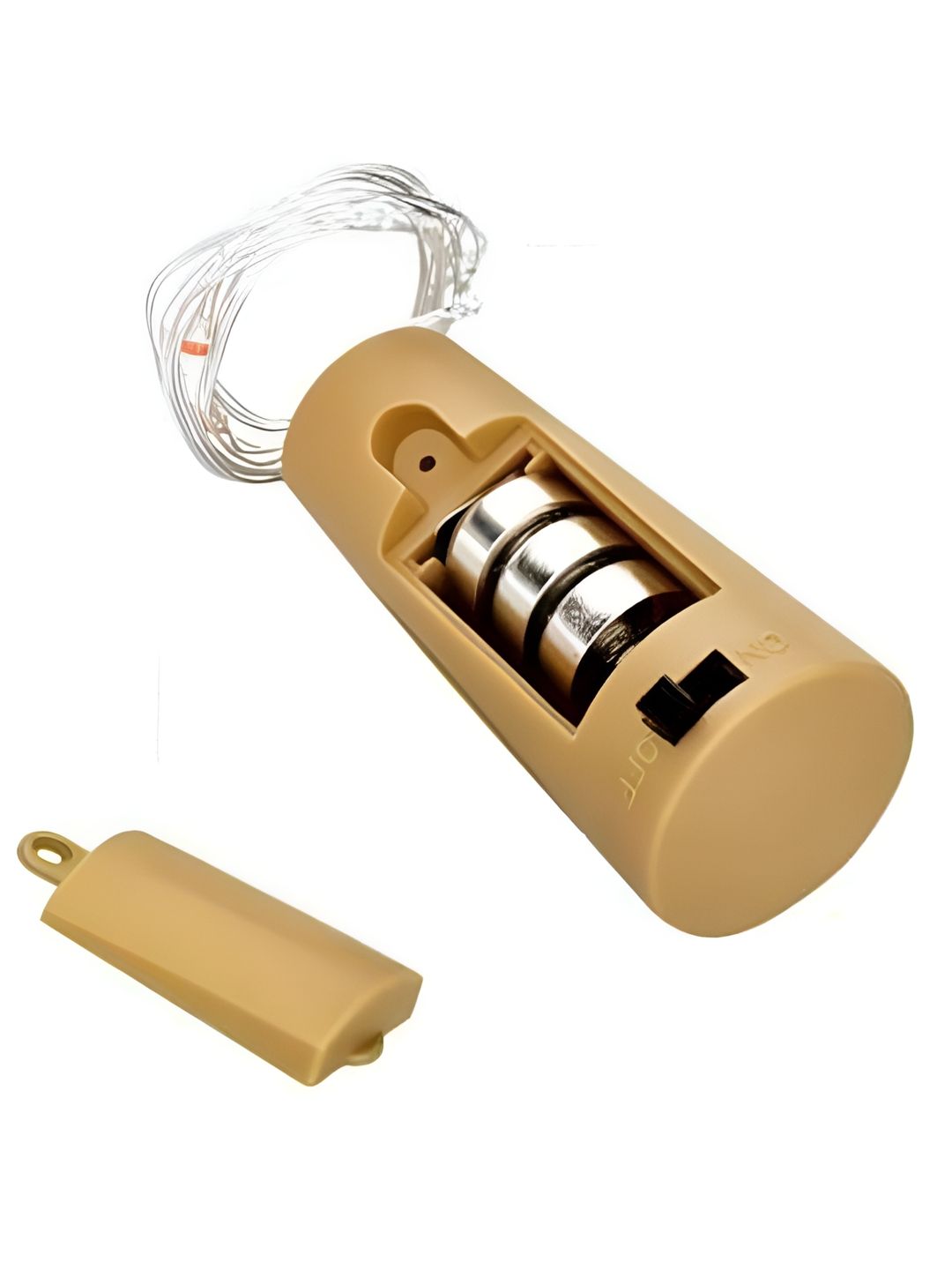 ENORMITY Yellow Rice Shaped  Cork LED String Lights-image-1