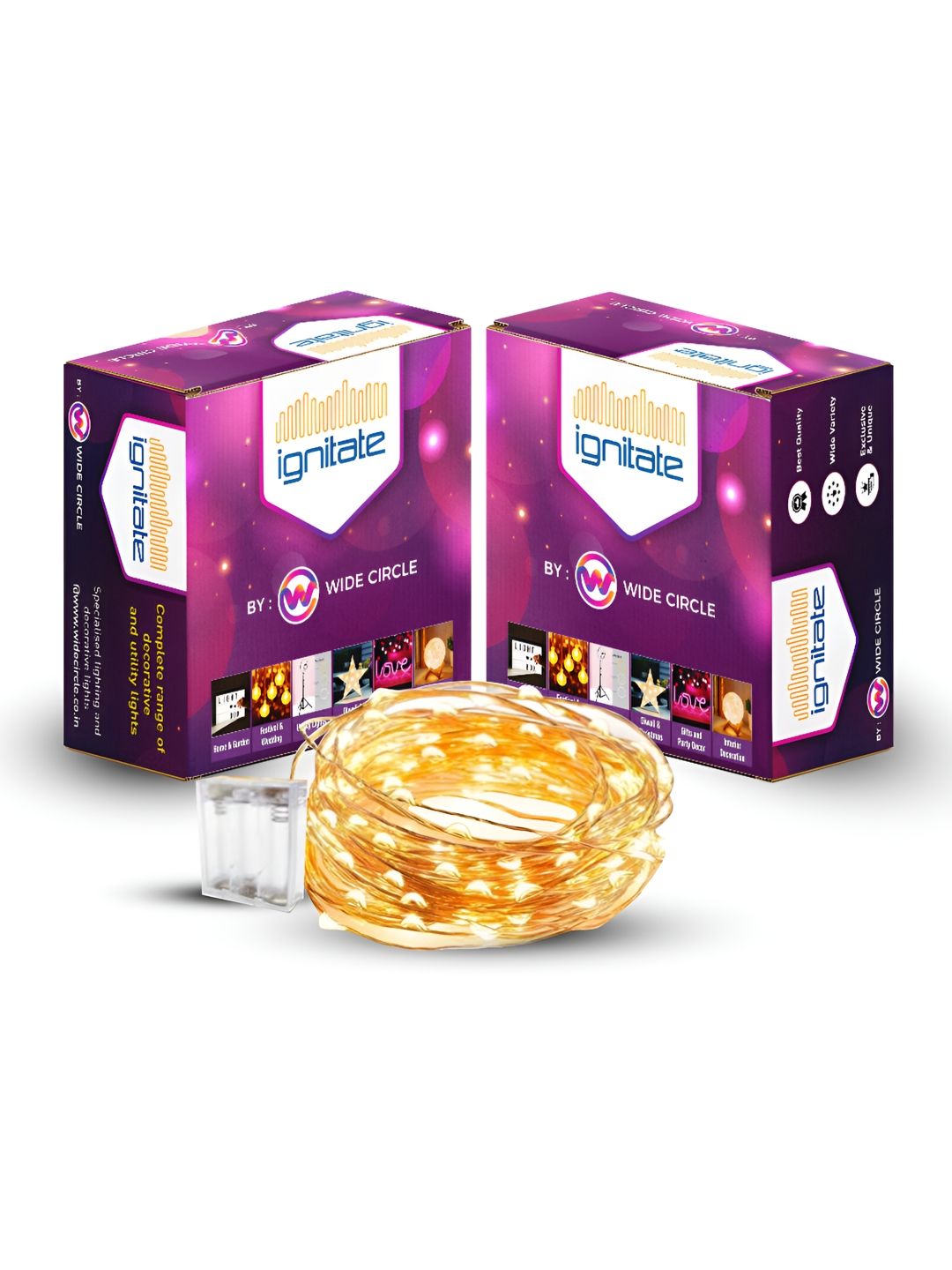 ENORMITY Yellow & White Rice Shape Bulb String Lights-picture-38