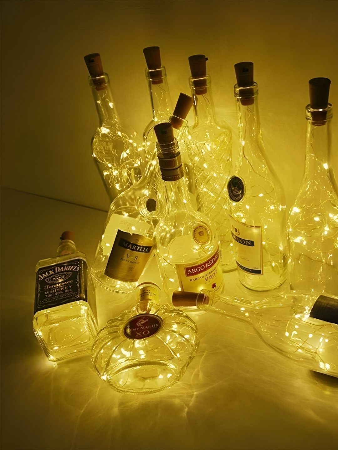 ENORMITY 6 Pcs Somskart 20 LEDs 1.83 m Yellow Steady Bottle Rice Lights-picture-36