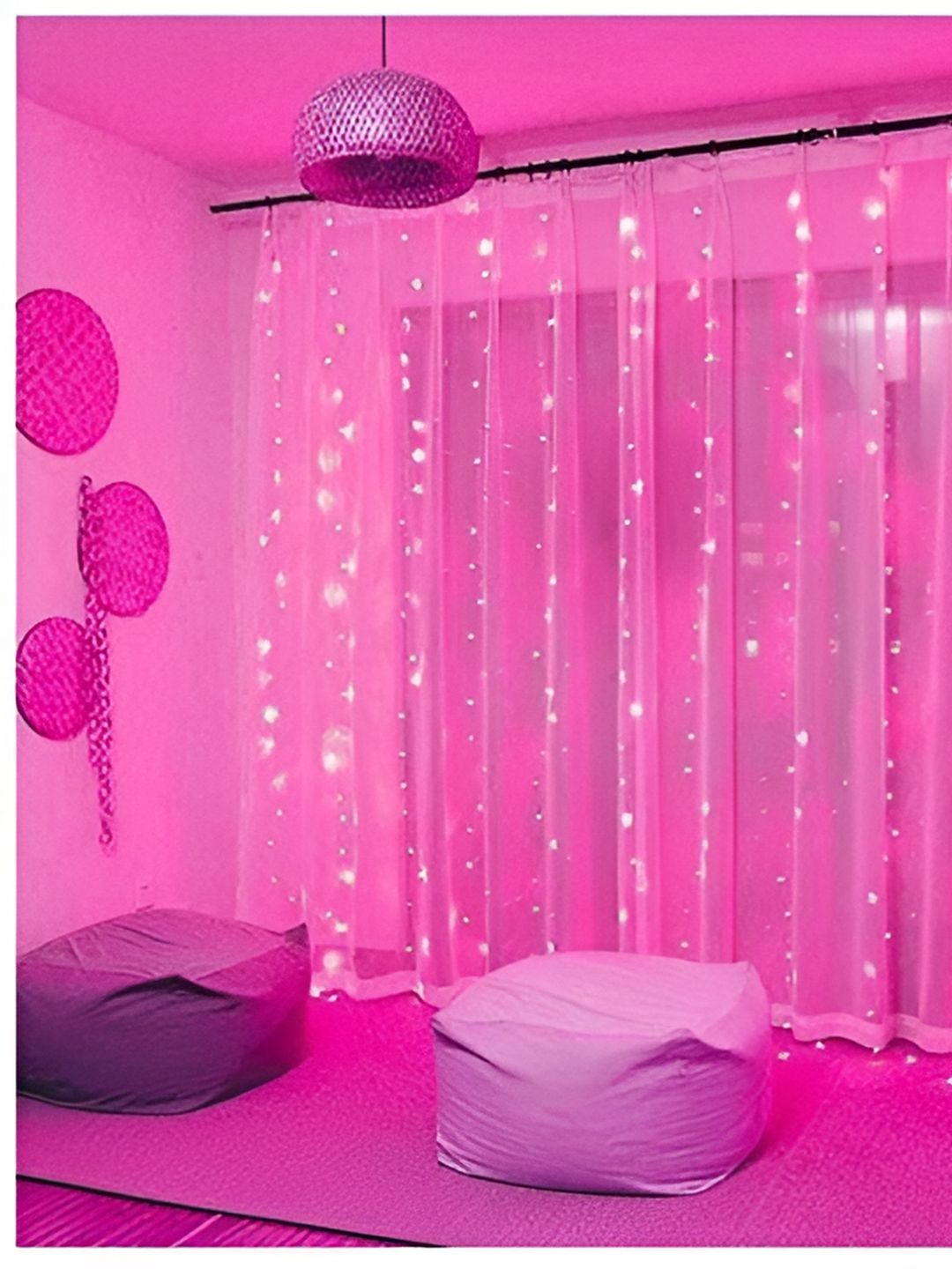 ENORMITY Pink Rice Shape String Light-picture-19
