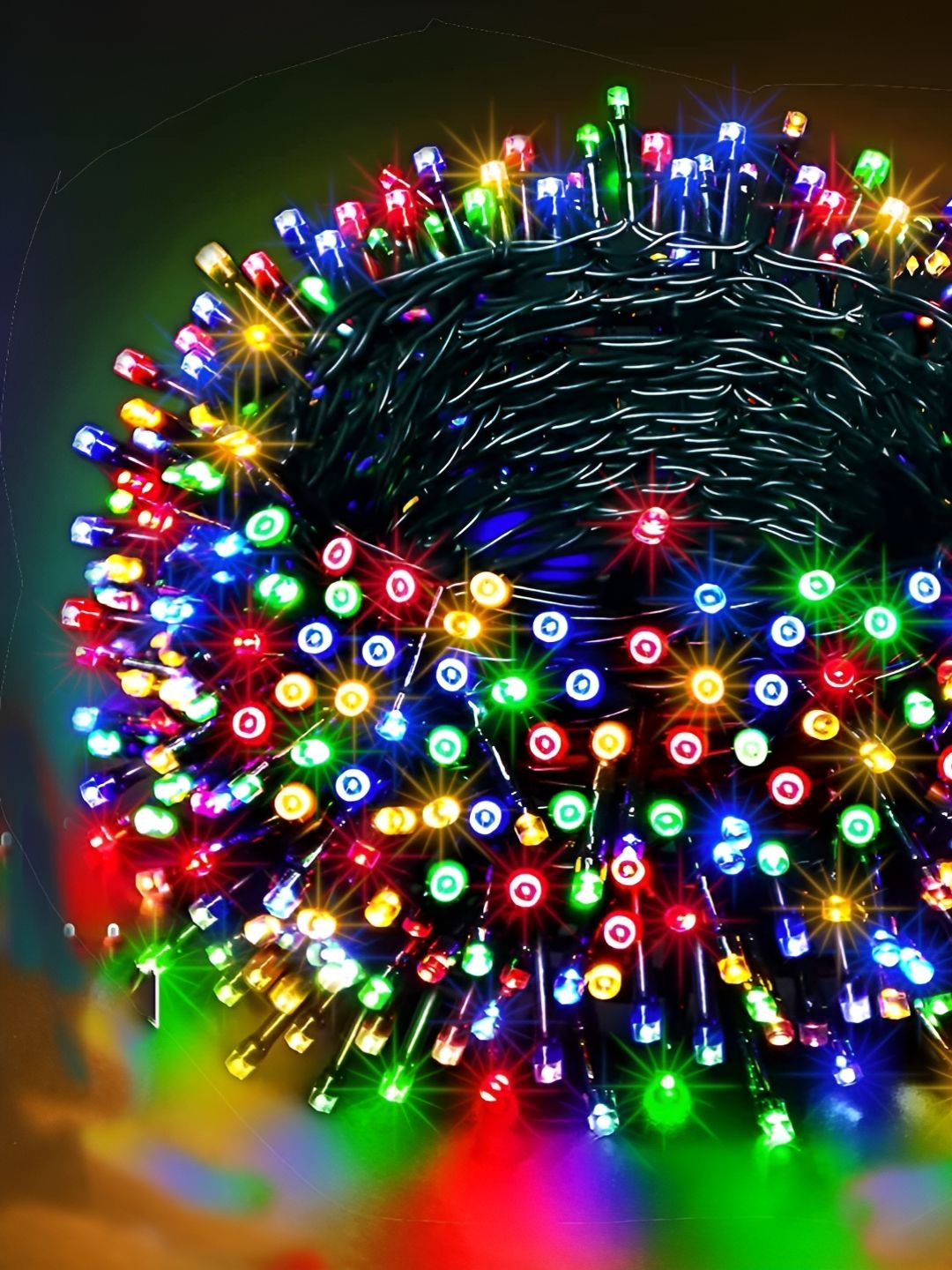 ENORMITY Blue & Green Rice Shape String Lights-picture-40