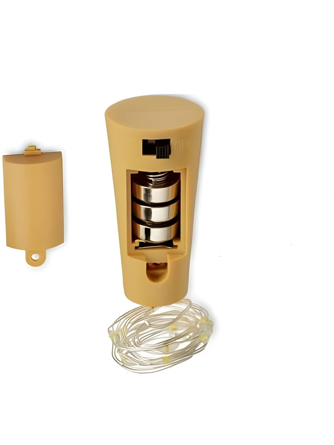 ENORMITY Yellow Rice Shaped  Cork LED String Lights-image-2
