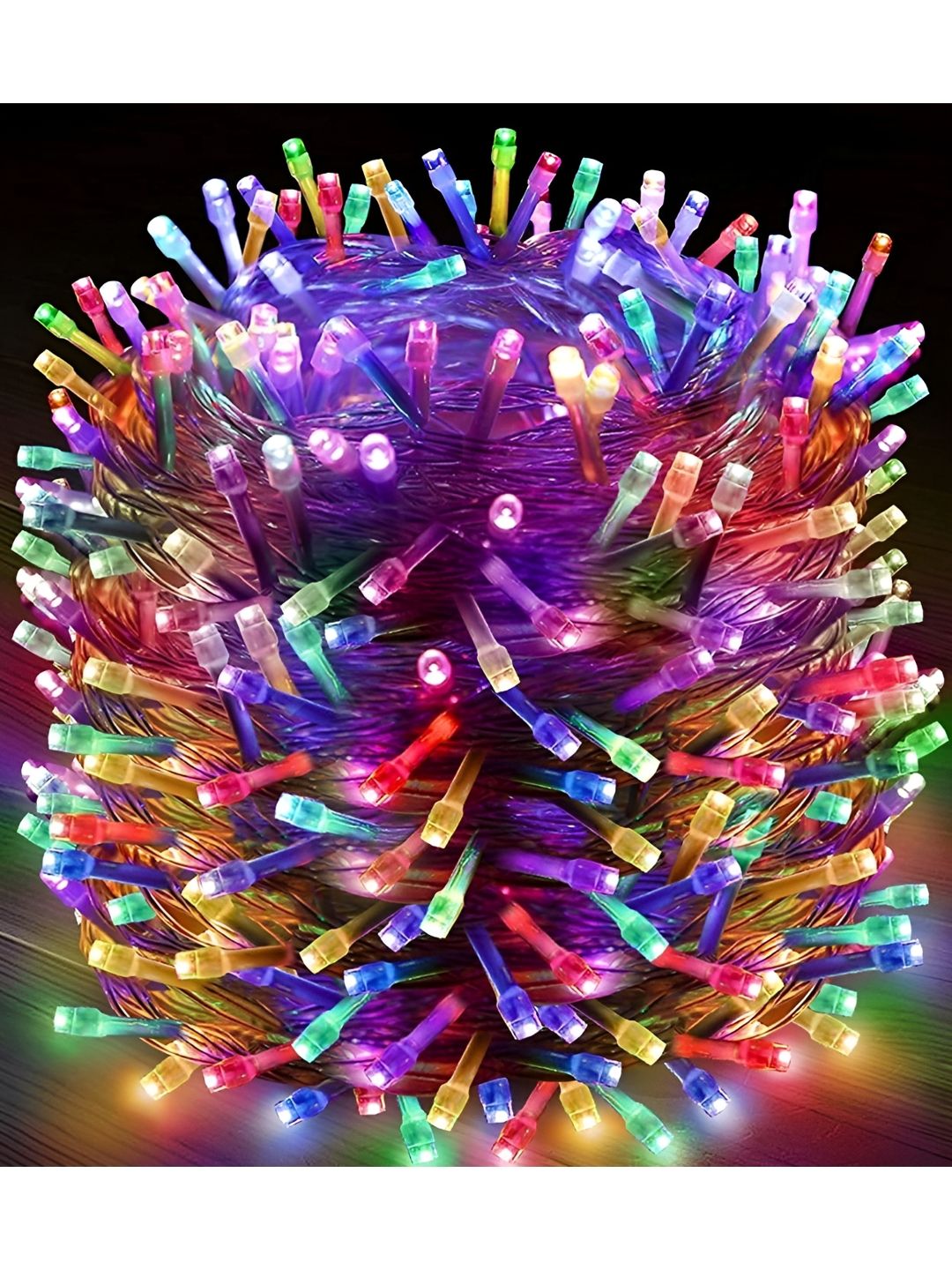 ENORMITY Purple & Pink Rice Shape String Light-image-5
