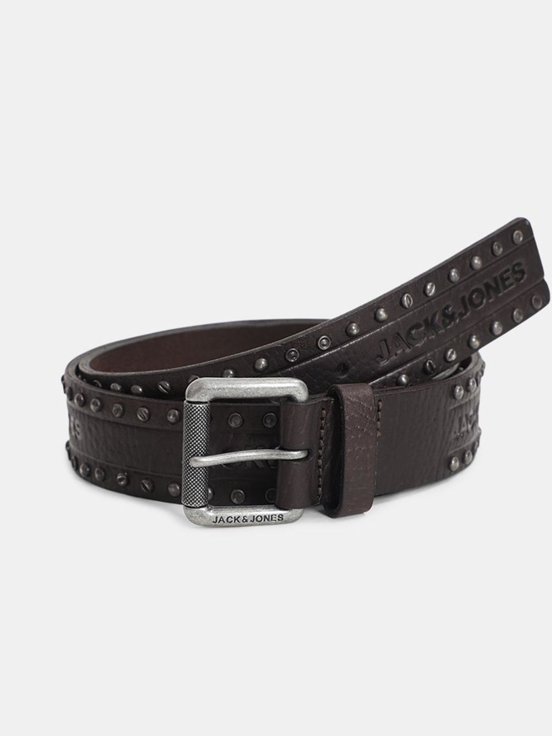 Jack & Jones Men Textured Leather Belt-picture-26