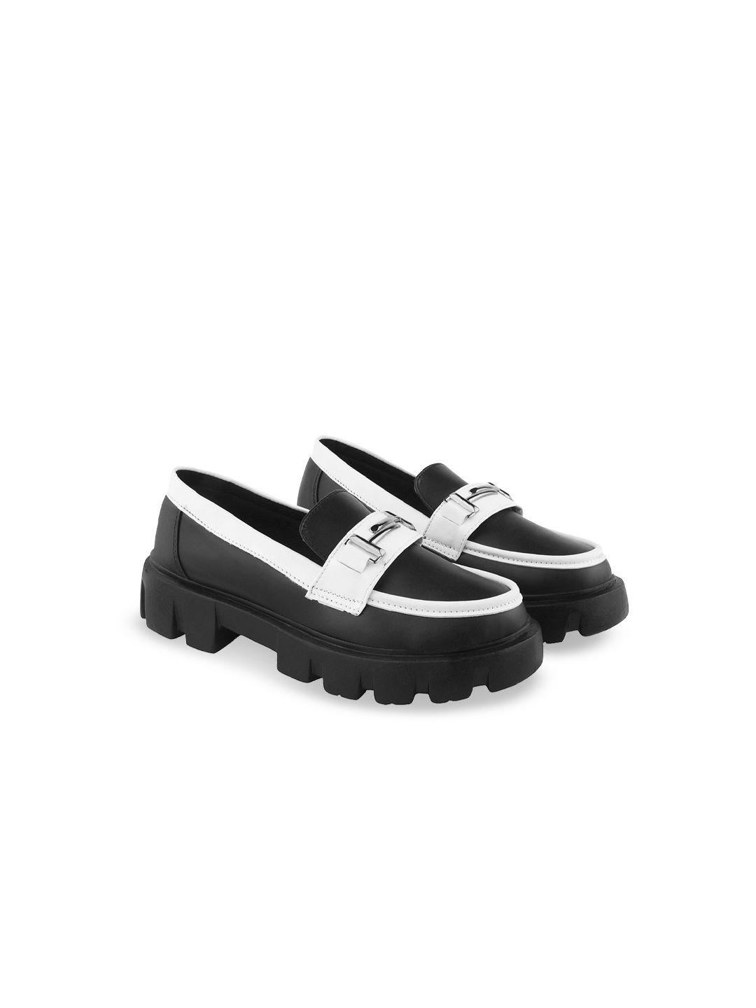 Shoetopia Girls Colourblocked Loafers-picture-41