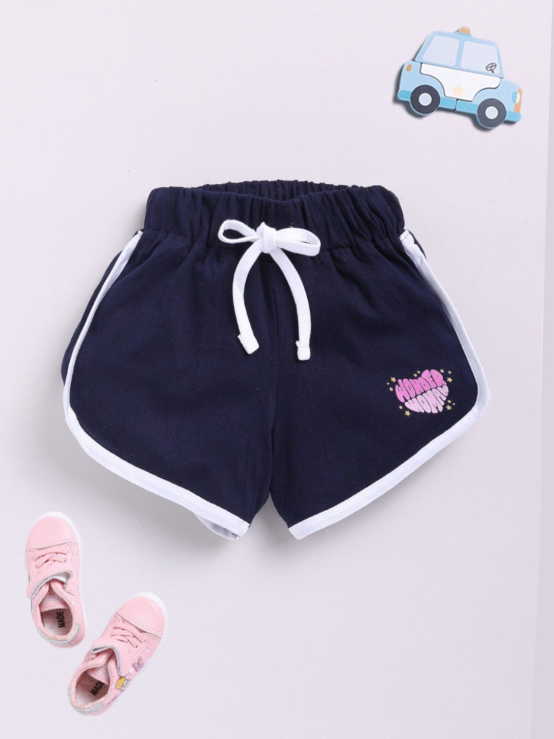 YK X Minute Mirth Girls Wonder Woman Printed Pure Cotton Shorts-image-15