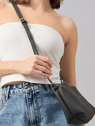 98 Degree North One Shoulder Cotton Tube Crop Top view 3