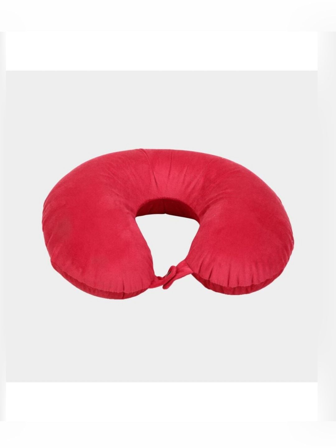 UrbanArts Red Fibre Filled Lightweight Travel Pillow-image-24