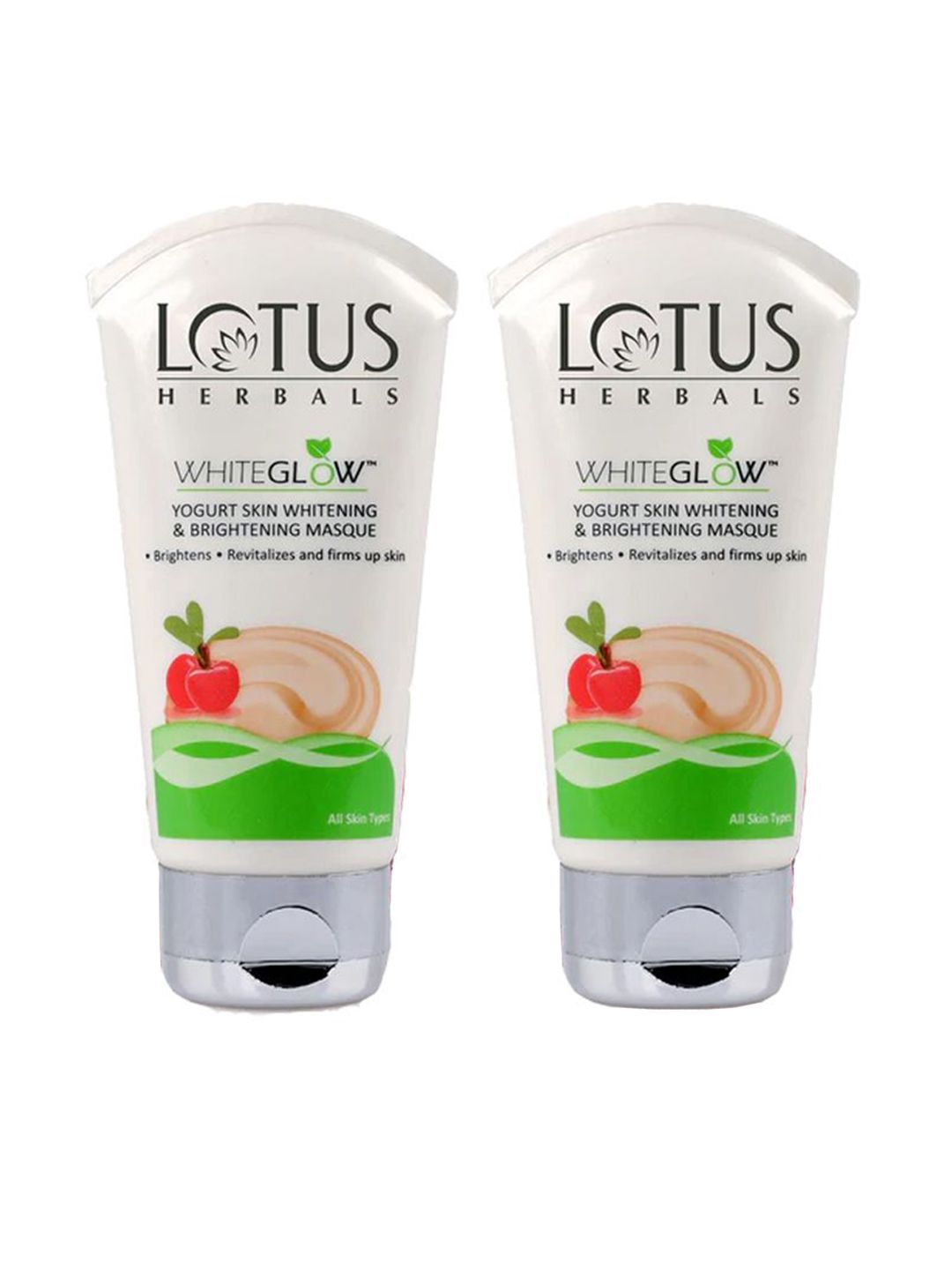 Lotus Herbals Set Of 2 Whiteglow Yogurt Skin Whitening & Brightening Mask - 80g Each-image-22