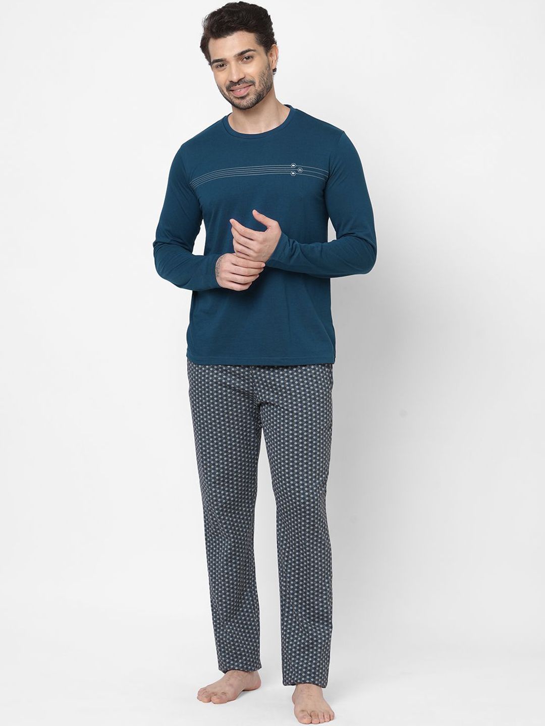 Sweet Dreams Men Printed Night suit-picture-36