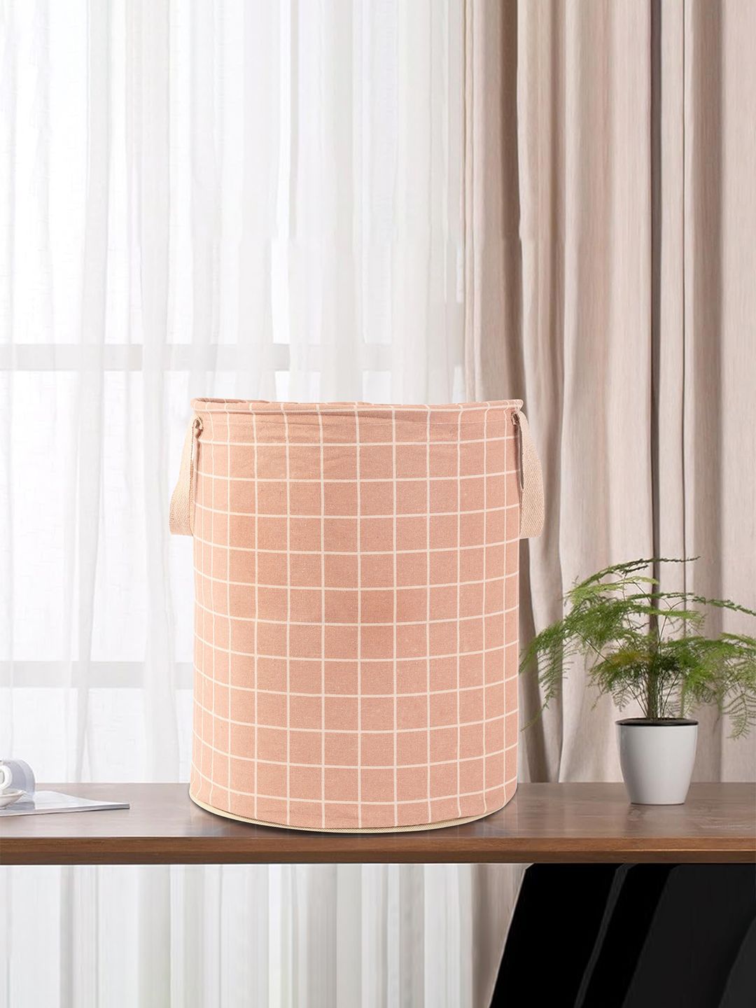 Kuber Industries 3-Pcs Brown Printed Cotton Round Laundry Bag 60 L-picture-48