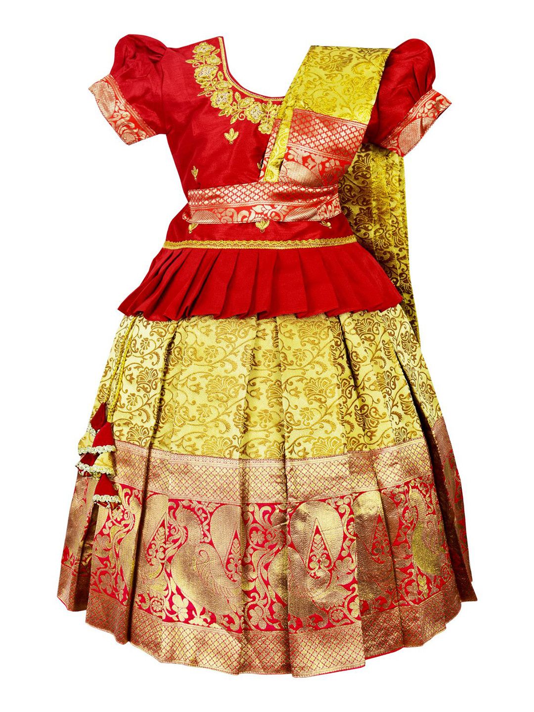 AMIRTHA FASHION Girls Ready to Wear Lehenga &-picture-46