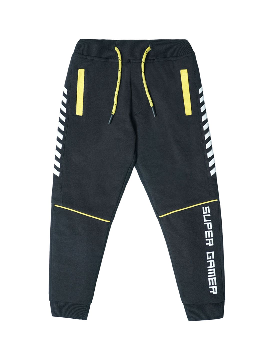 Nino Togs Boys Printed Cotton Mid-Rise Joggers-picture-50