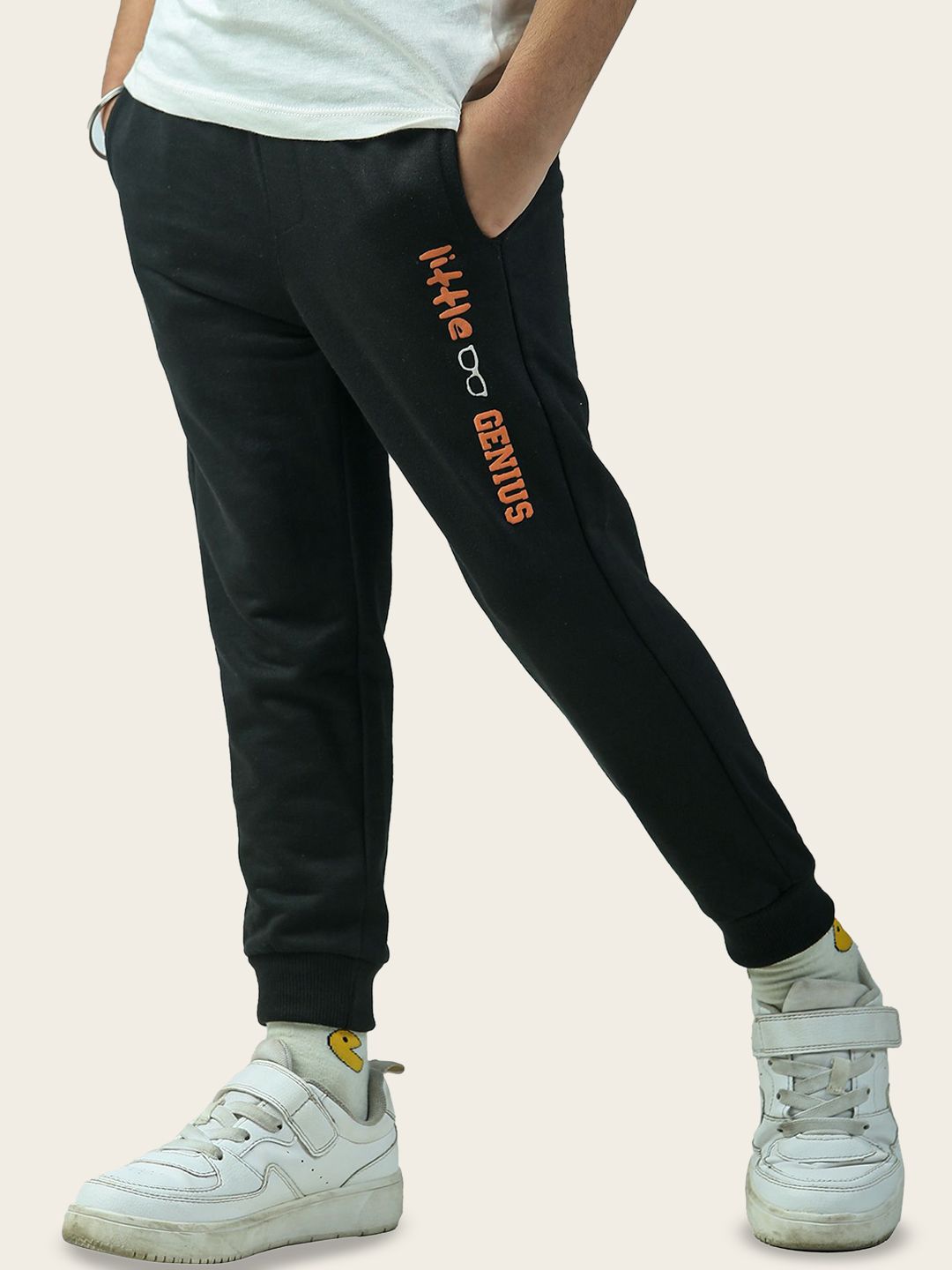 Nino Togs Boys Printed Pure Cotton Mid-Rise Joggers-picture-17