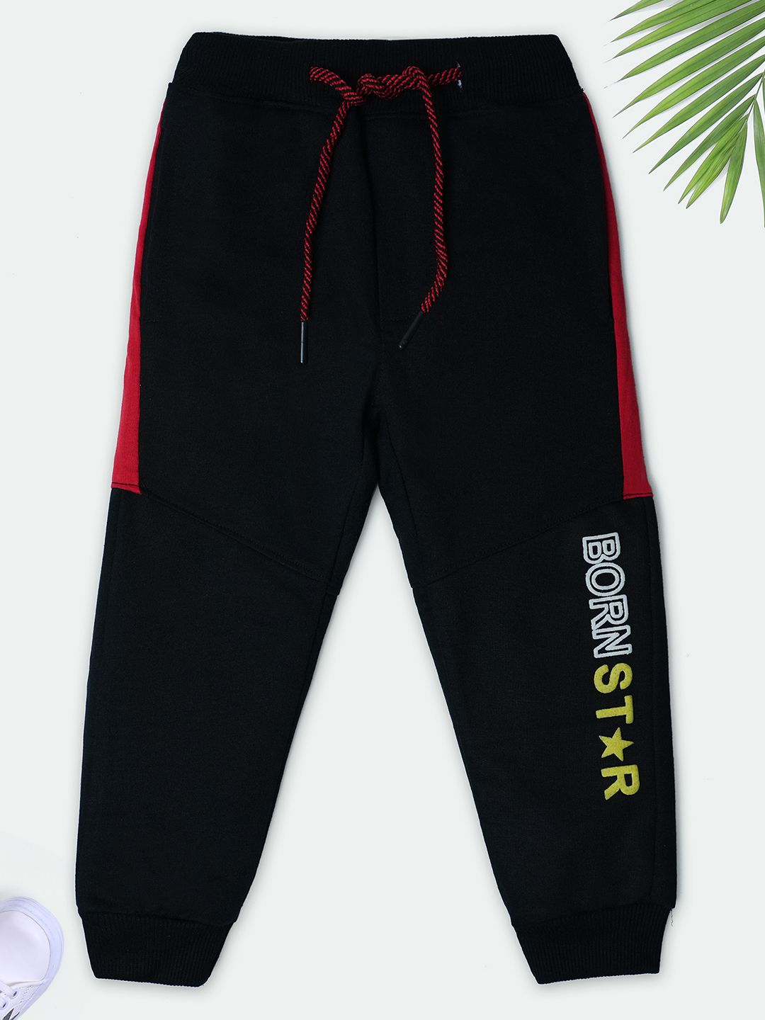 Nino Togs Boys Printed Pure Cotton Mid-Rise Joggers-picture-22