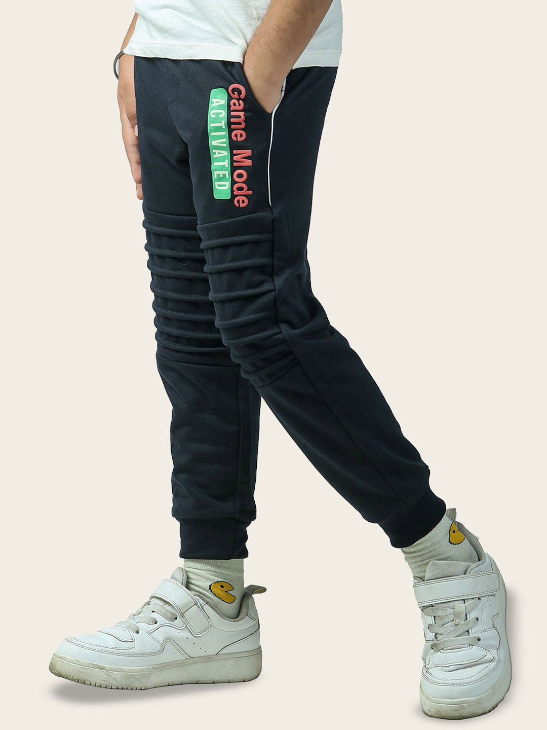 Nino Togs Boys Printed Pure Cotton Mid-Rise Joggers-picture-28