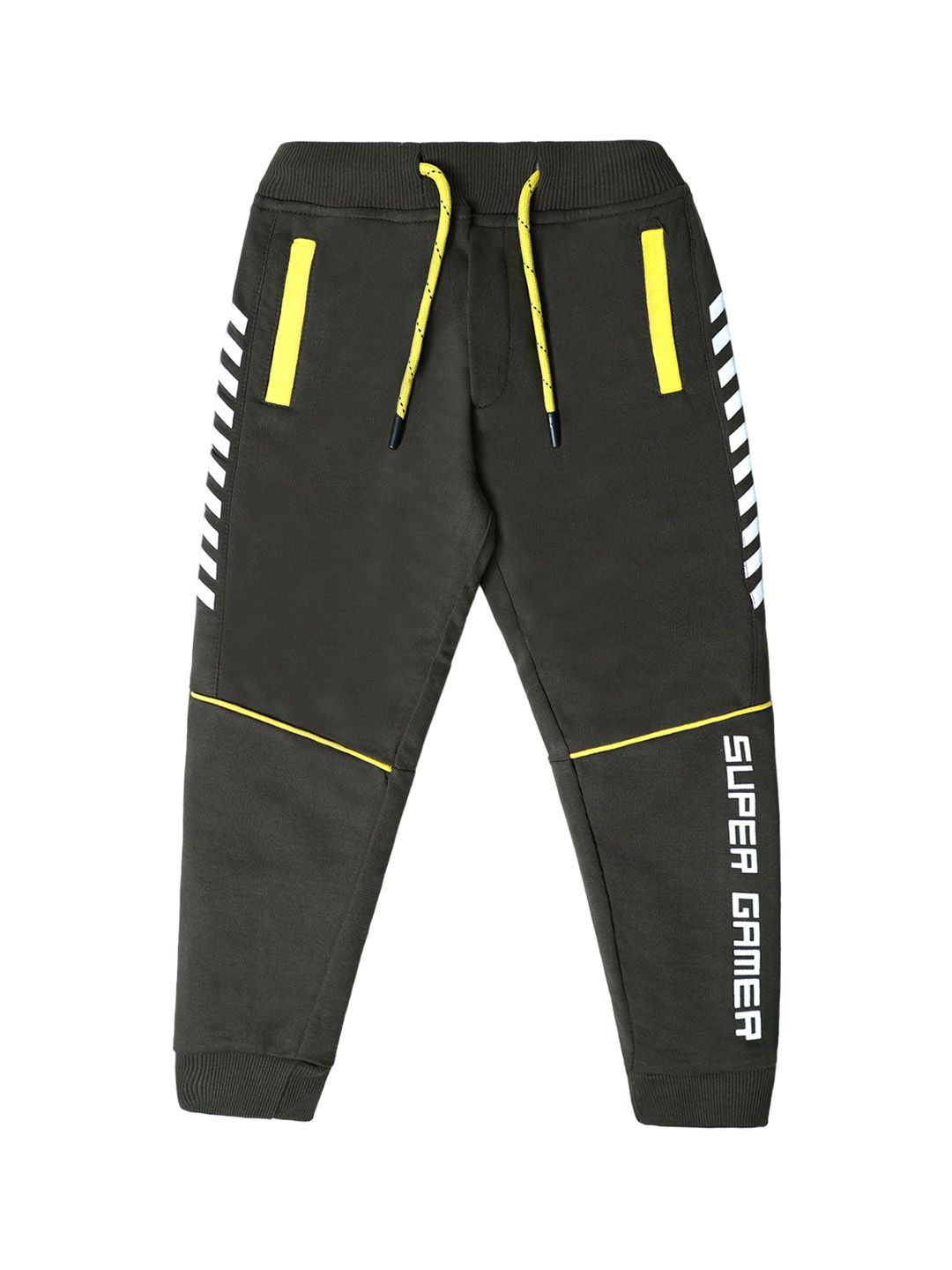 Nino Togs Boys Printed Pure Cotton Mid-Rise Joggers-picture-18