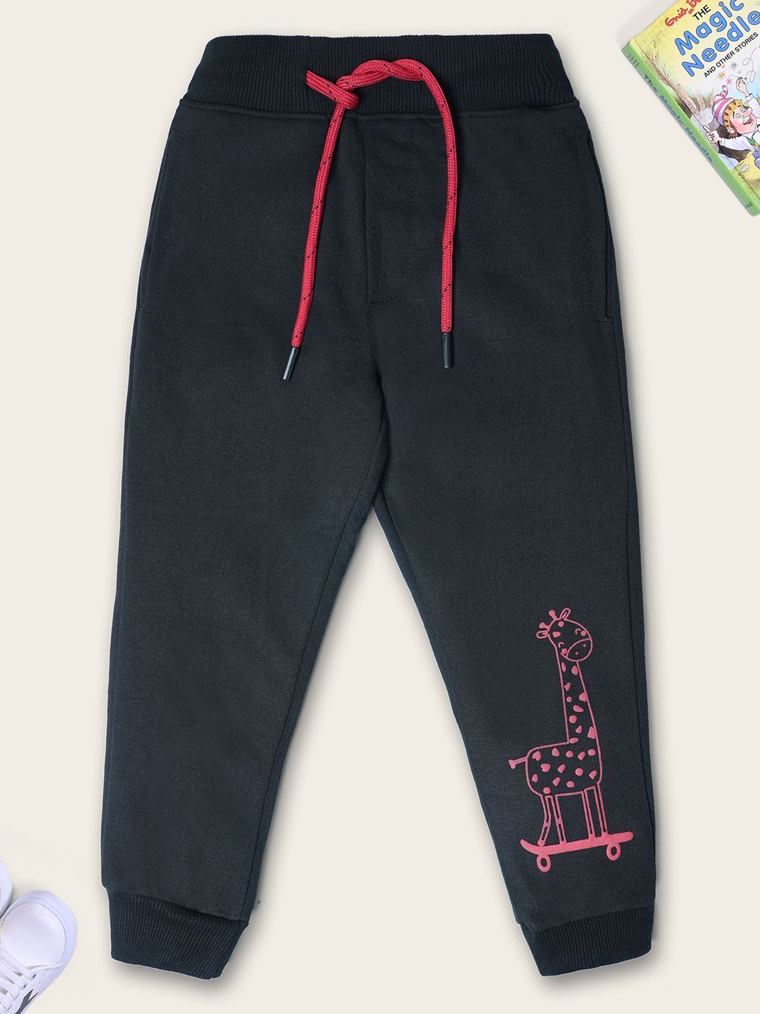 Nino Togs Boys Printed Pure Cotton Mid-Rise Joggers-picture-14