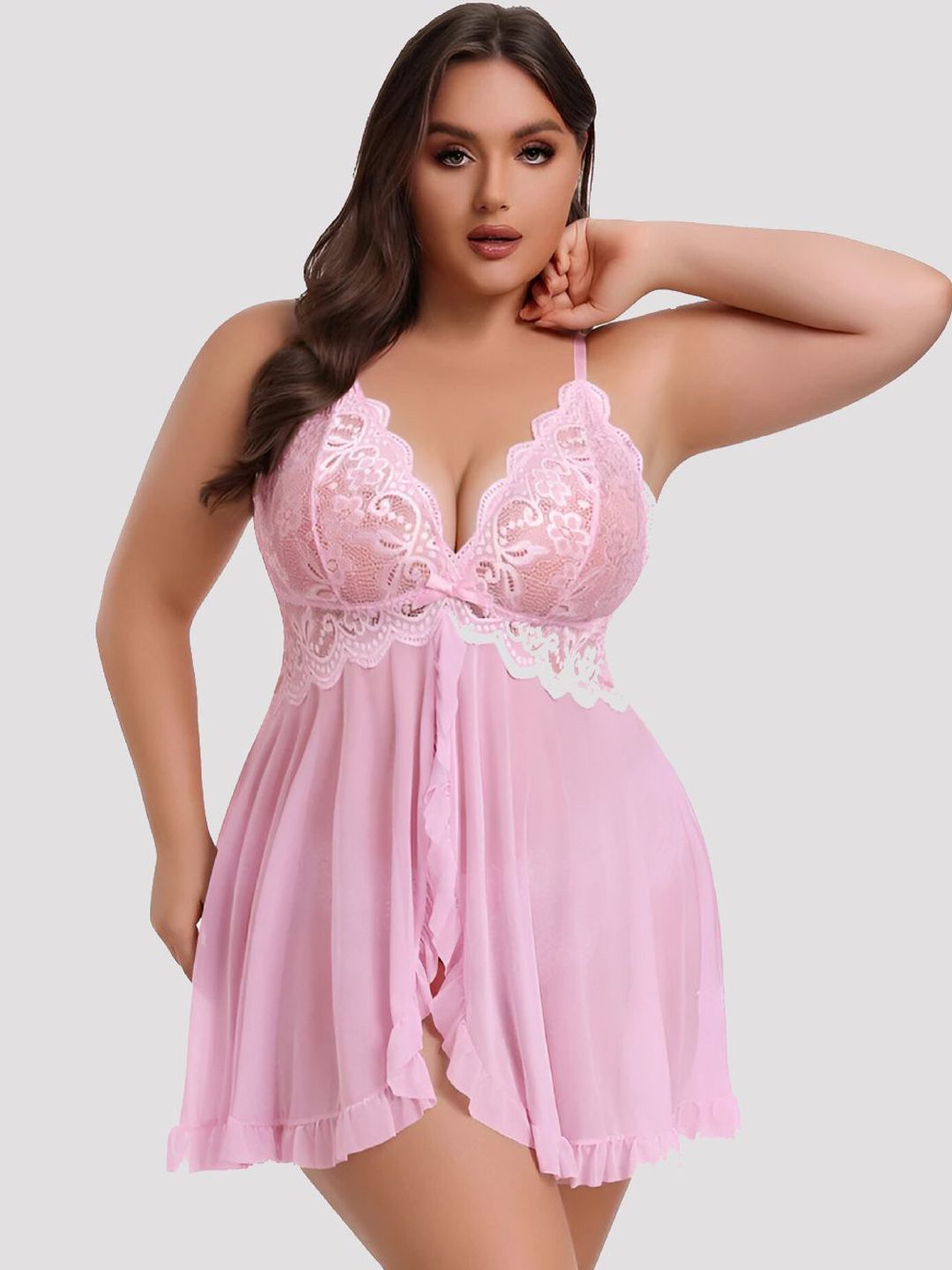 Herryqeal Baby Doll with Asymmetric Hem