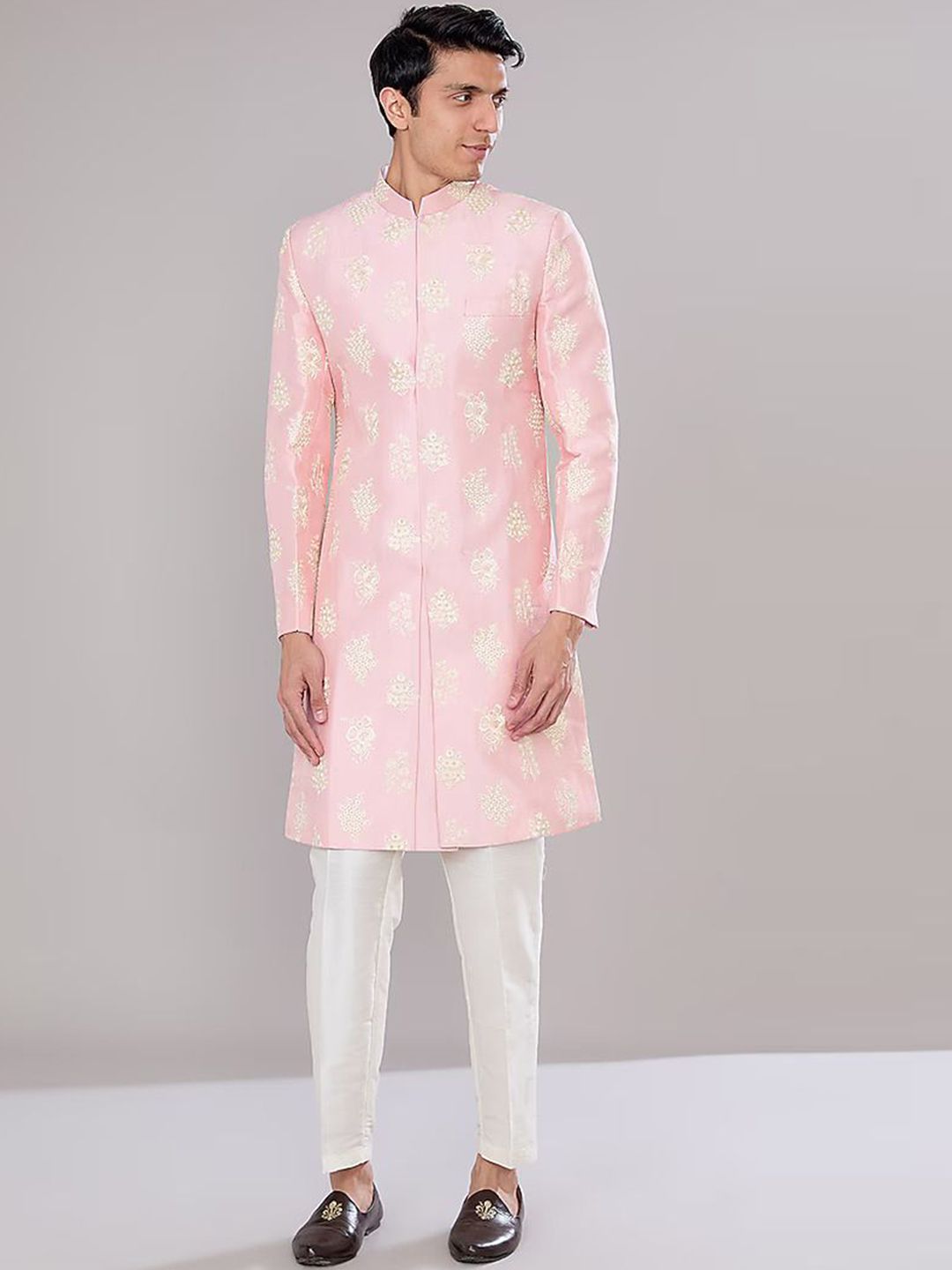 RNG Safawala Embroidered Achkan Set-picture-14