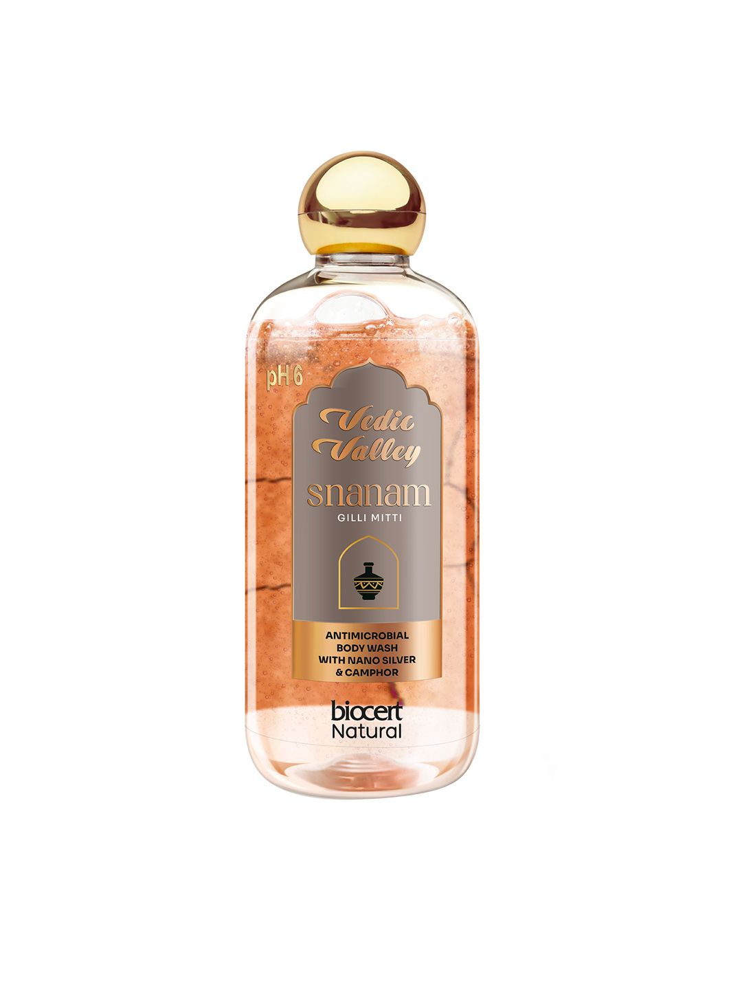 Vedic Valley Snanam Gilli Mitti Antimicrobial Body Wash with Nano Silver & Camphor -300ml-image-5
