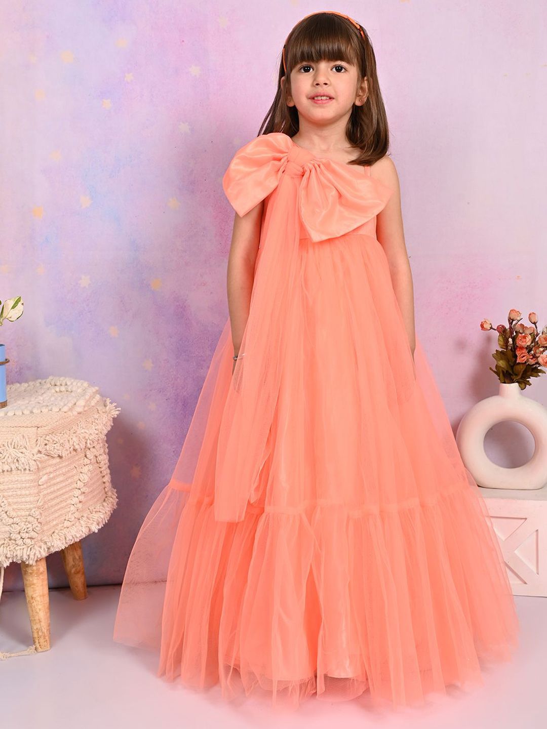 Bedtime story Girls Net Maxi A-Line Dress-image-14