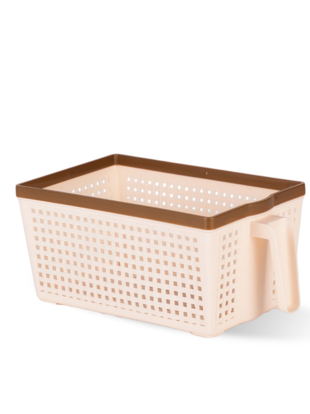 Nayasa Frill Peach Fruits & Vegetable Fridge Storage Basket 3 L-image-2
