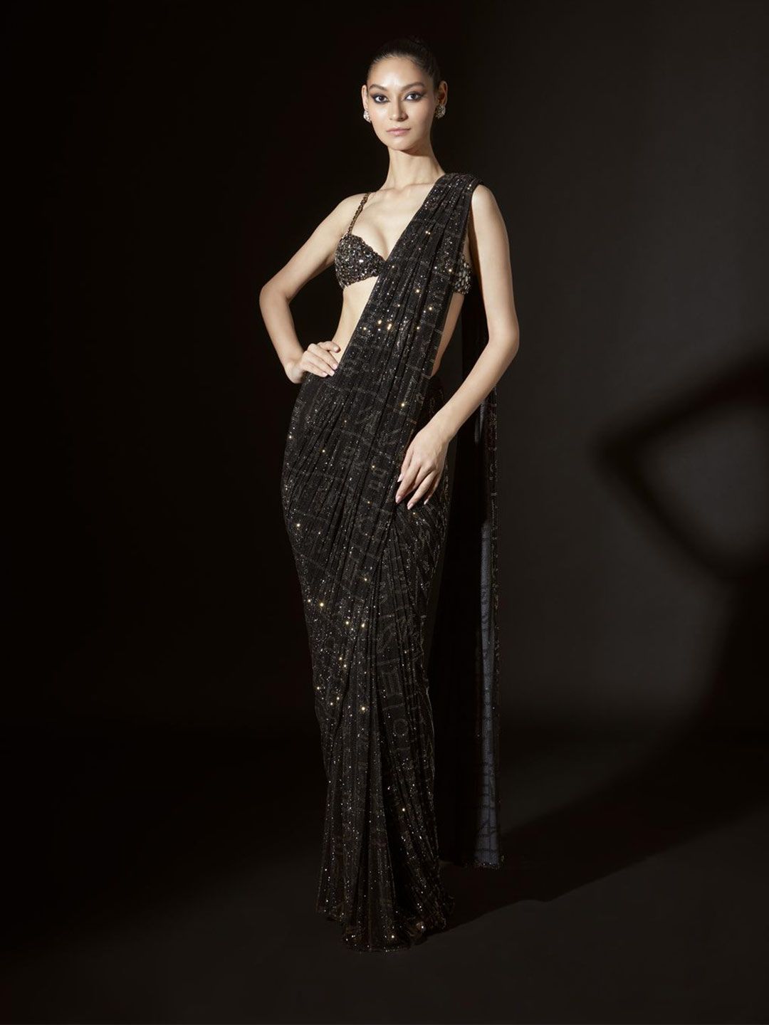 ITRH Embellished Net Saree-picture-19