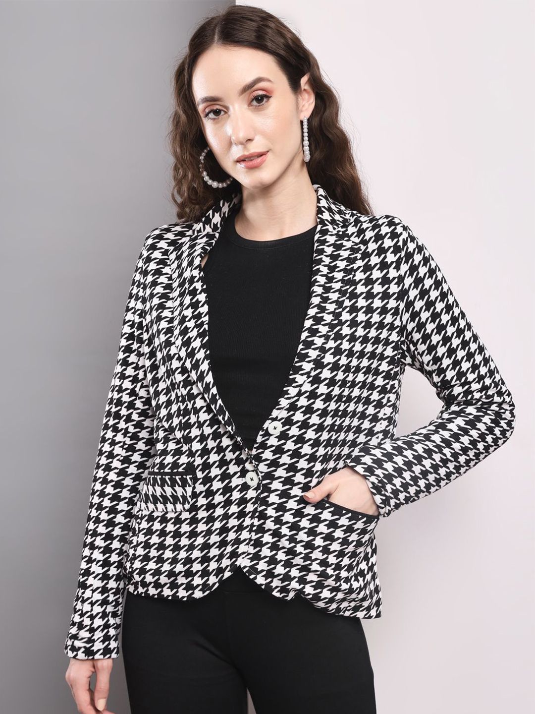 TANDUL Checked Formal Blazer-picture-11