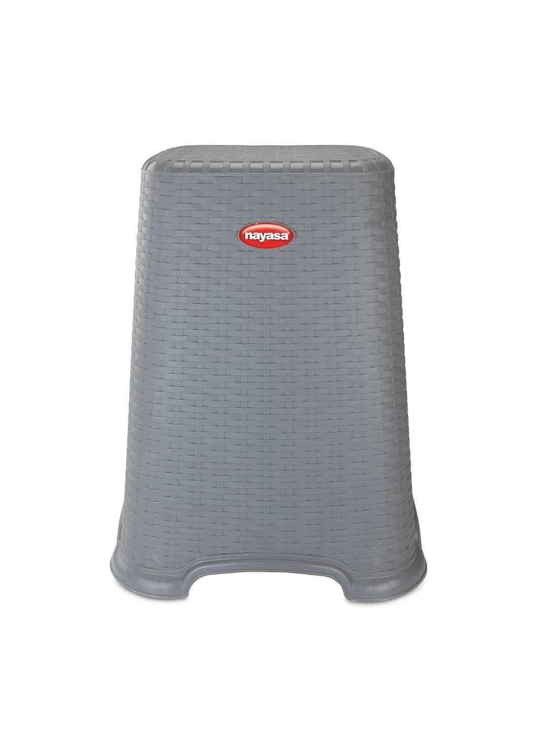 Nayasa Cane Grey Light-Weight & Durable Stool - Medium