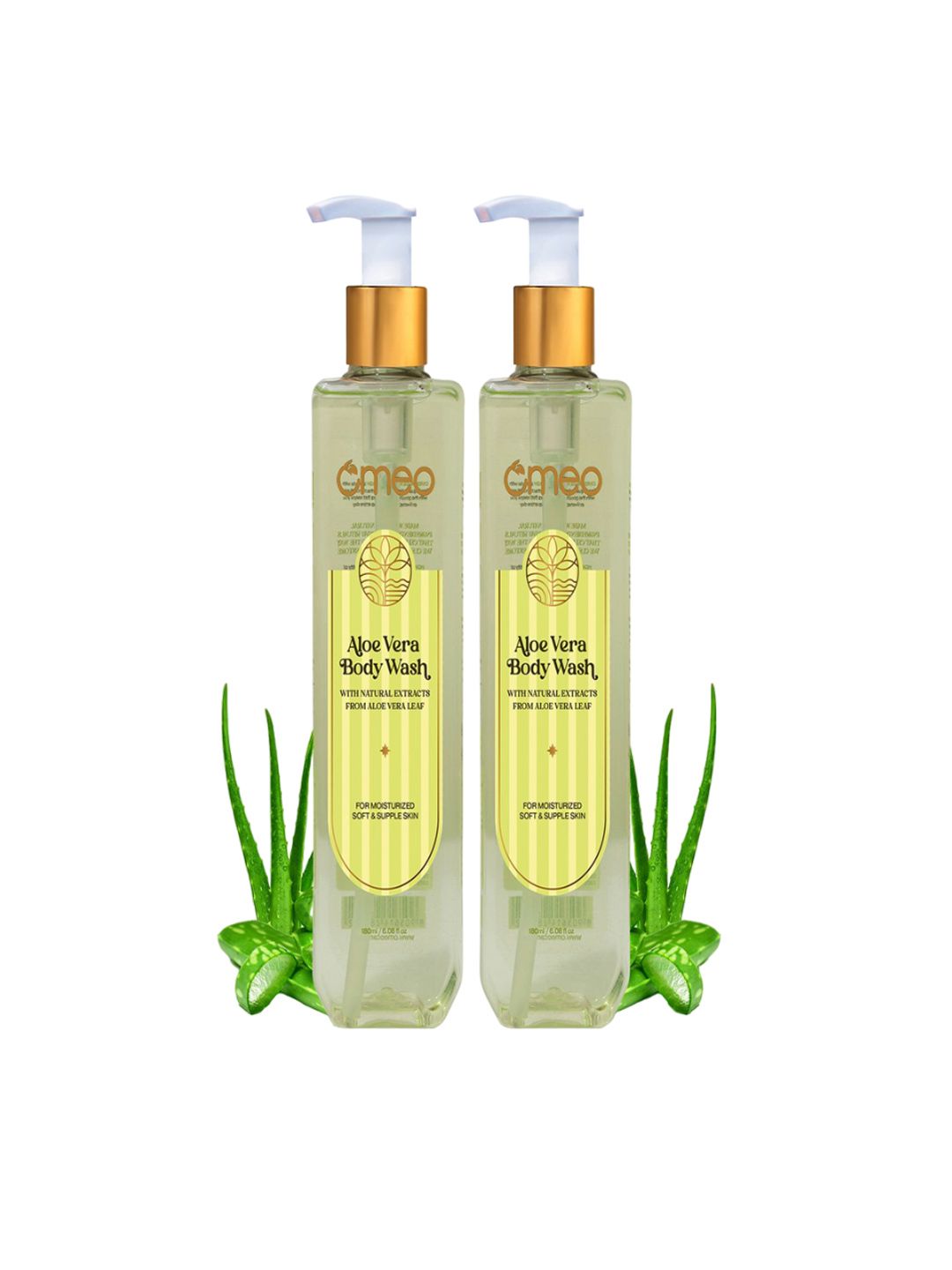 Omeo Set Of 2 Aloe Vera Body Wash - 180ml Each-picture-16