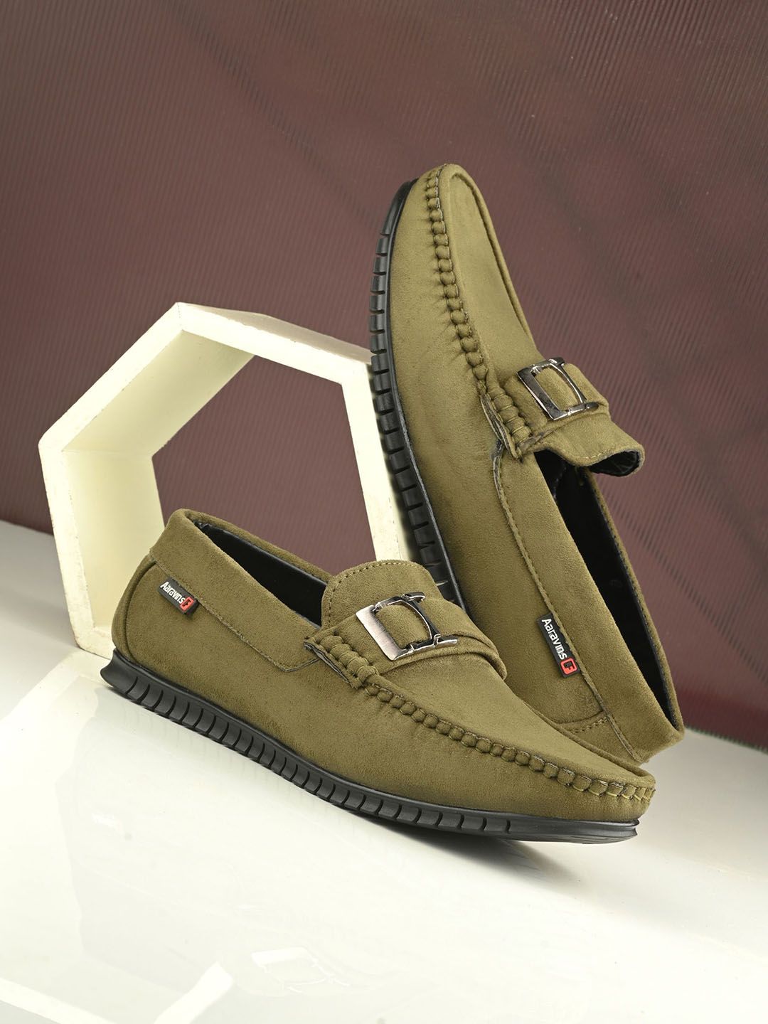 AARAVIN'S Men Suede Trekking Shoes-picture-11