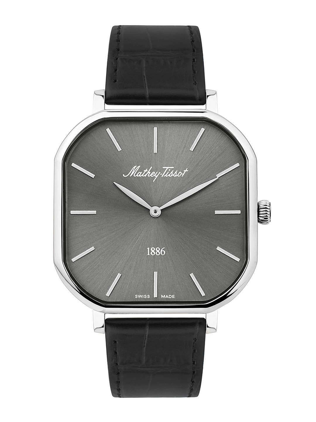 Mathey-Tissot Men Dial & Leather Textured Straps Analogue Watch H7917ALS-picture-57
