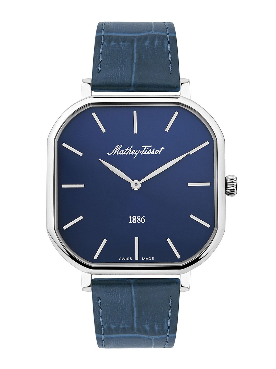 Mathey-Tissot Men Dial & Leather Textured Straps Analogue Watch H7917ALBU-picture-45