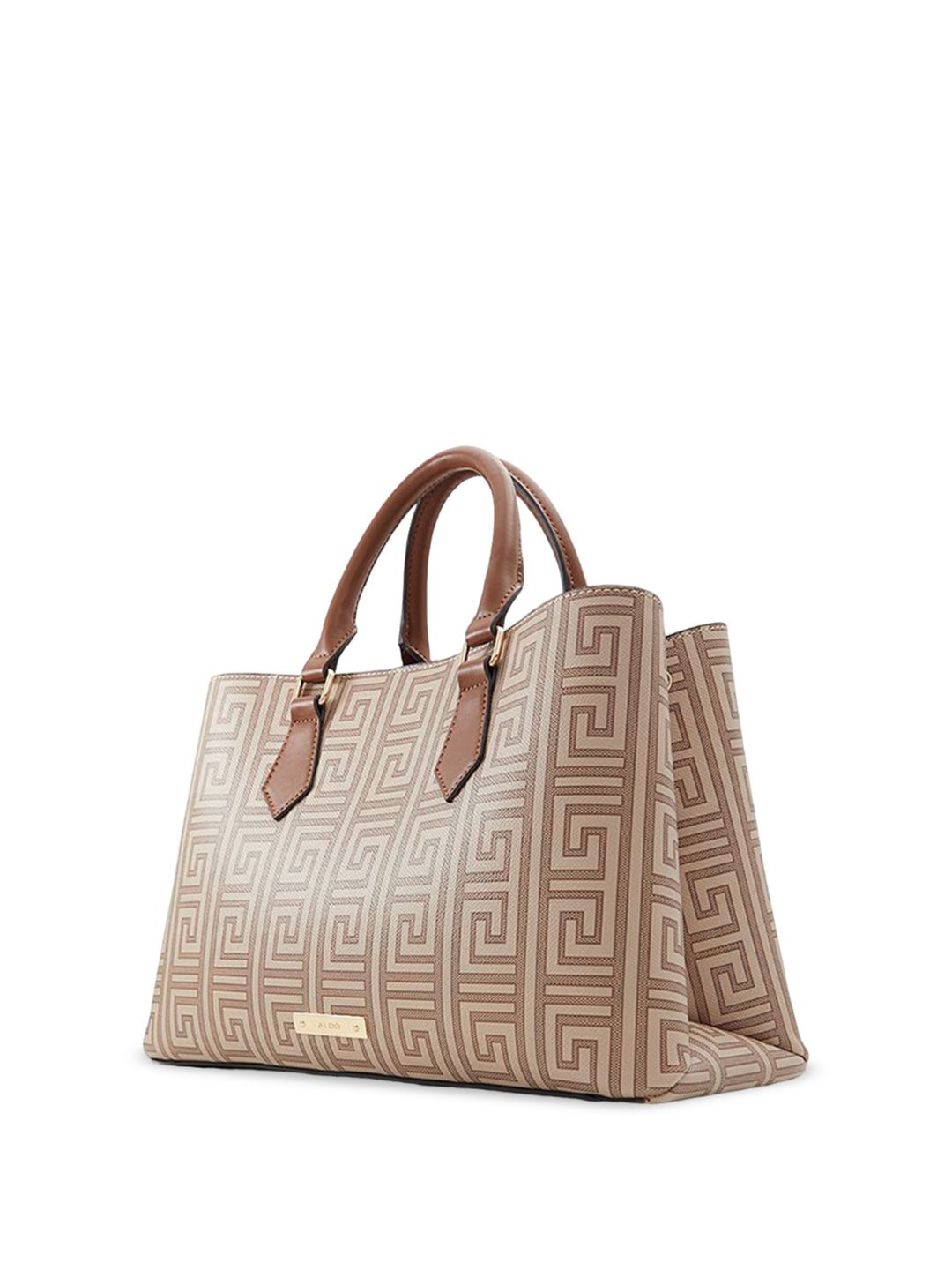 ALDO Textured Structured Tote Bag with Cut Work-picture-21