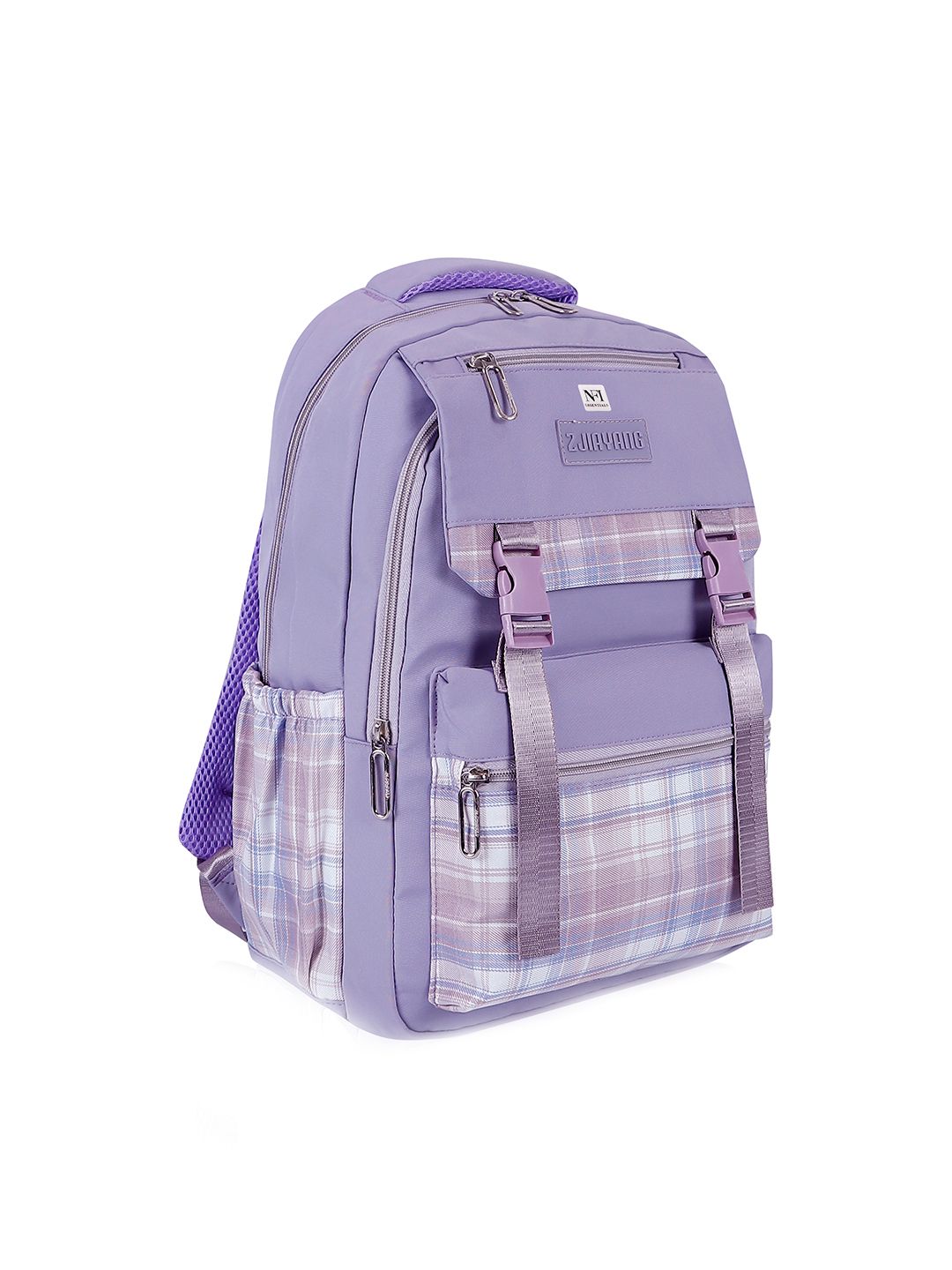 NFI essentials Unisex Checked Printed Backpack-picture-38