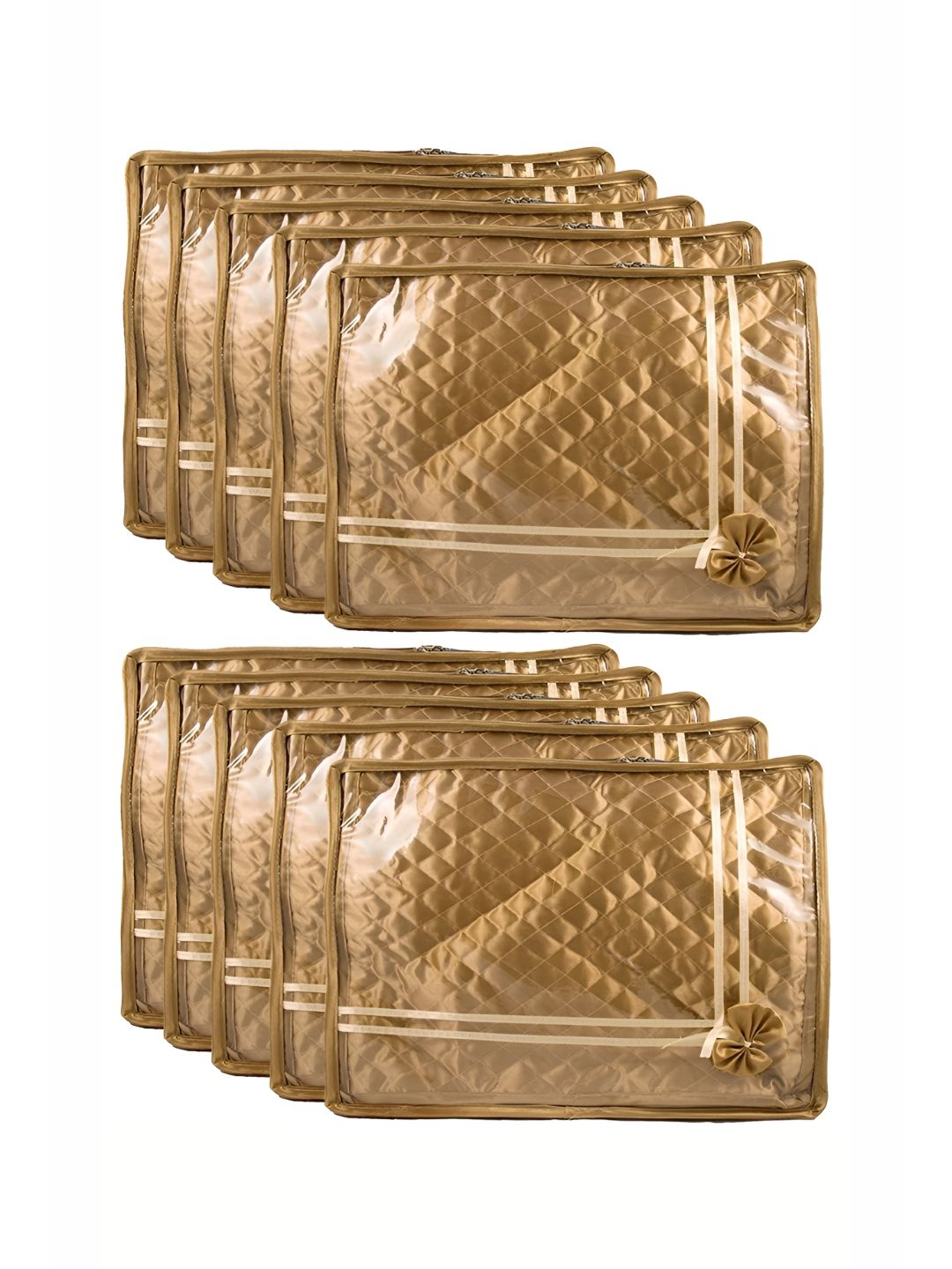 atorakushon Gold-Toned Set of 6 Reusable Multi-Utility Organisers-image-28