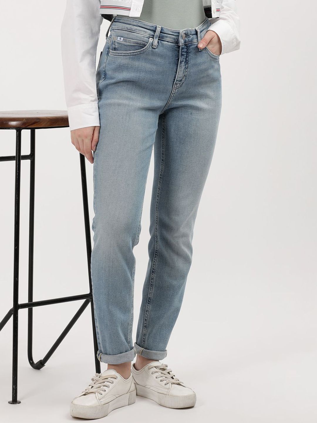 Calvin Klein Jeans Women Skinny Fit High-Rise Heavy Fade Jeans-picture-44