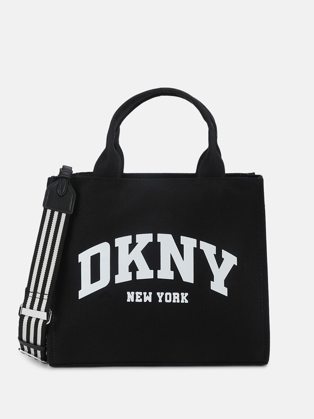 DKNY Printed Bowling Satchel with Applique-picture-58
