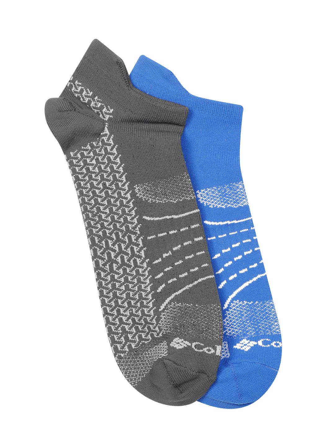 Columbia Men Pack of 2 Patterned Ankle Length Mappped Brr No-Show Lightweight Socks-picture-21