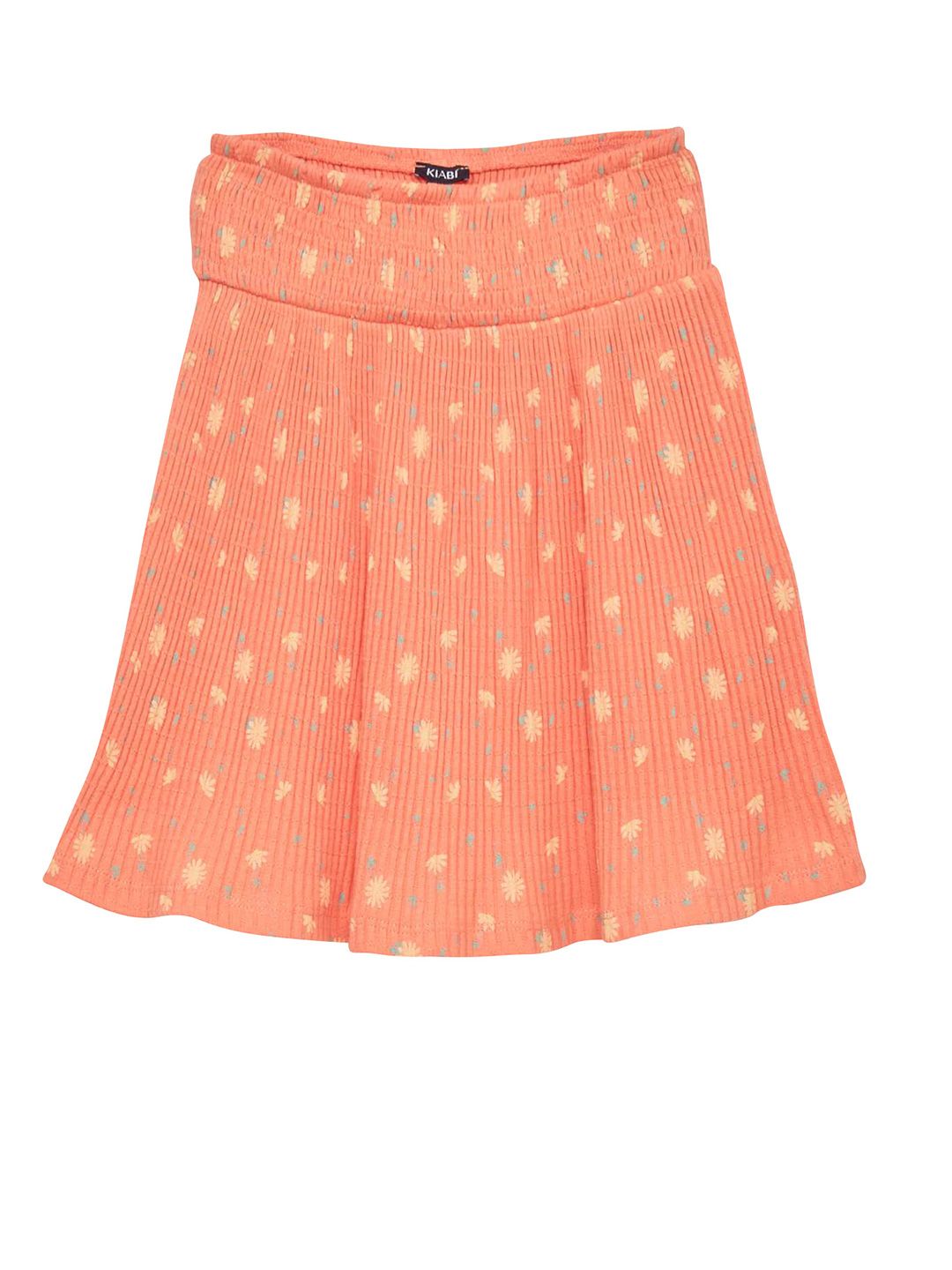 KIABI Girls Printed Pure Cotton Flared Above Knee Length Skirts-picture-40