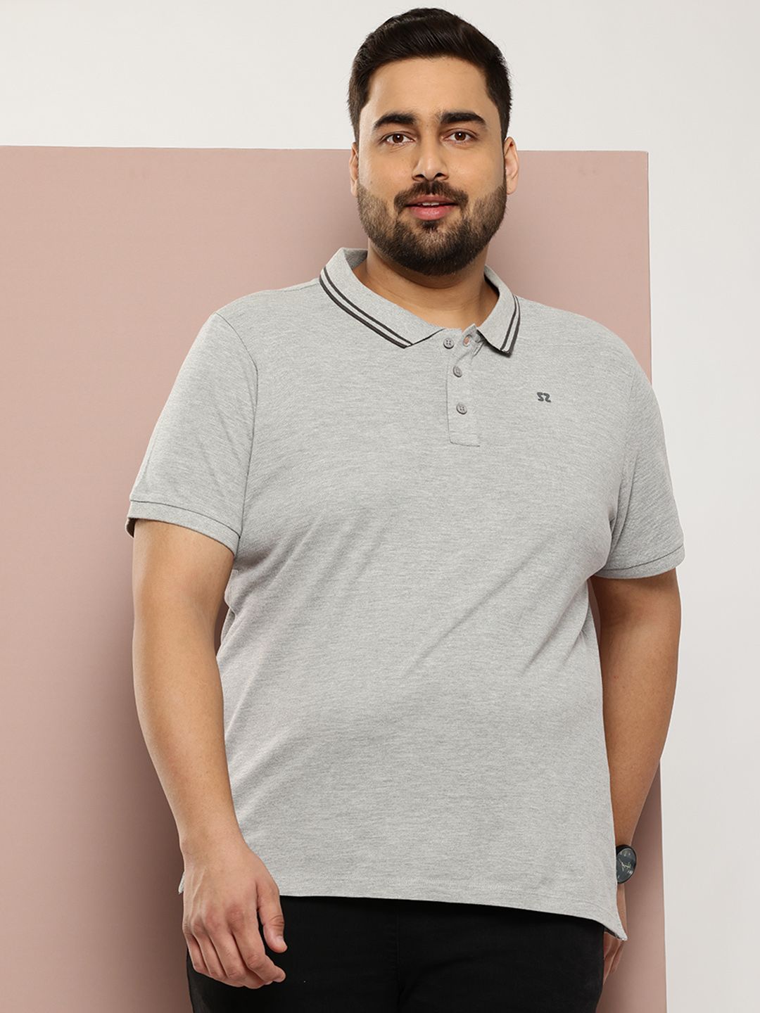 Sztori Men Plus Size Pure Cotton Polo Collar T-shirt-picture-26