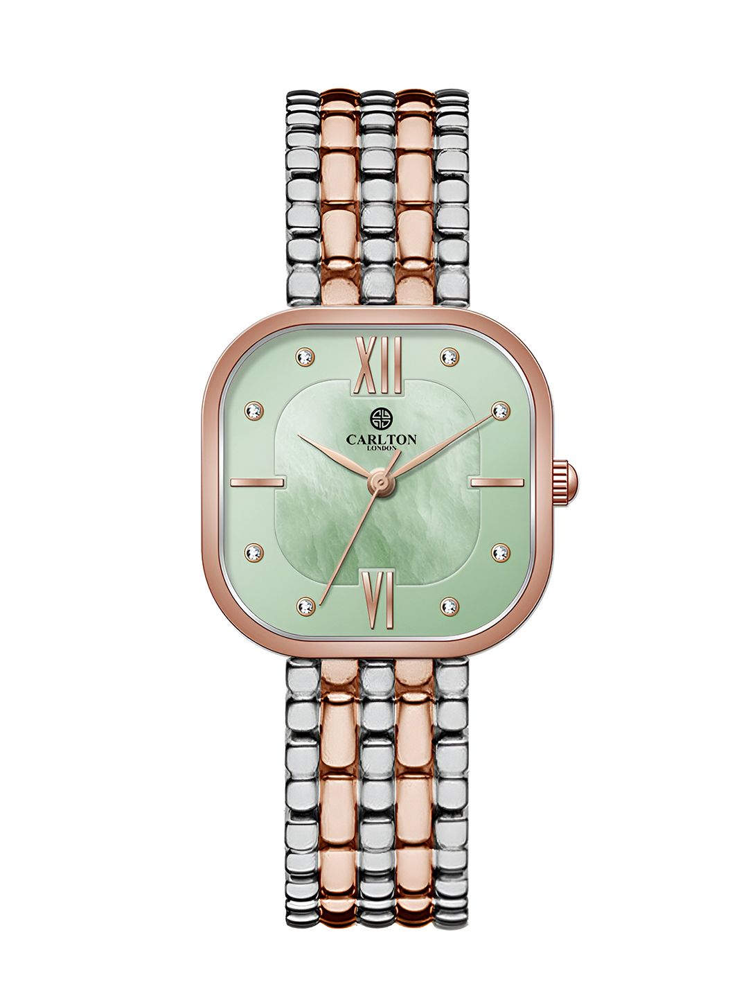 Carlton London Women Dial & Stainless Steel Straps Analogue Watch CLSSCLGRN-picture-39