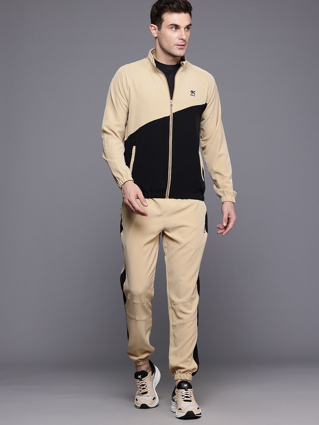 HRX by Hrithik Roshan Rapid-Dry Colourblock Running Track Suit-picture-10