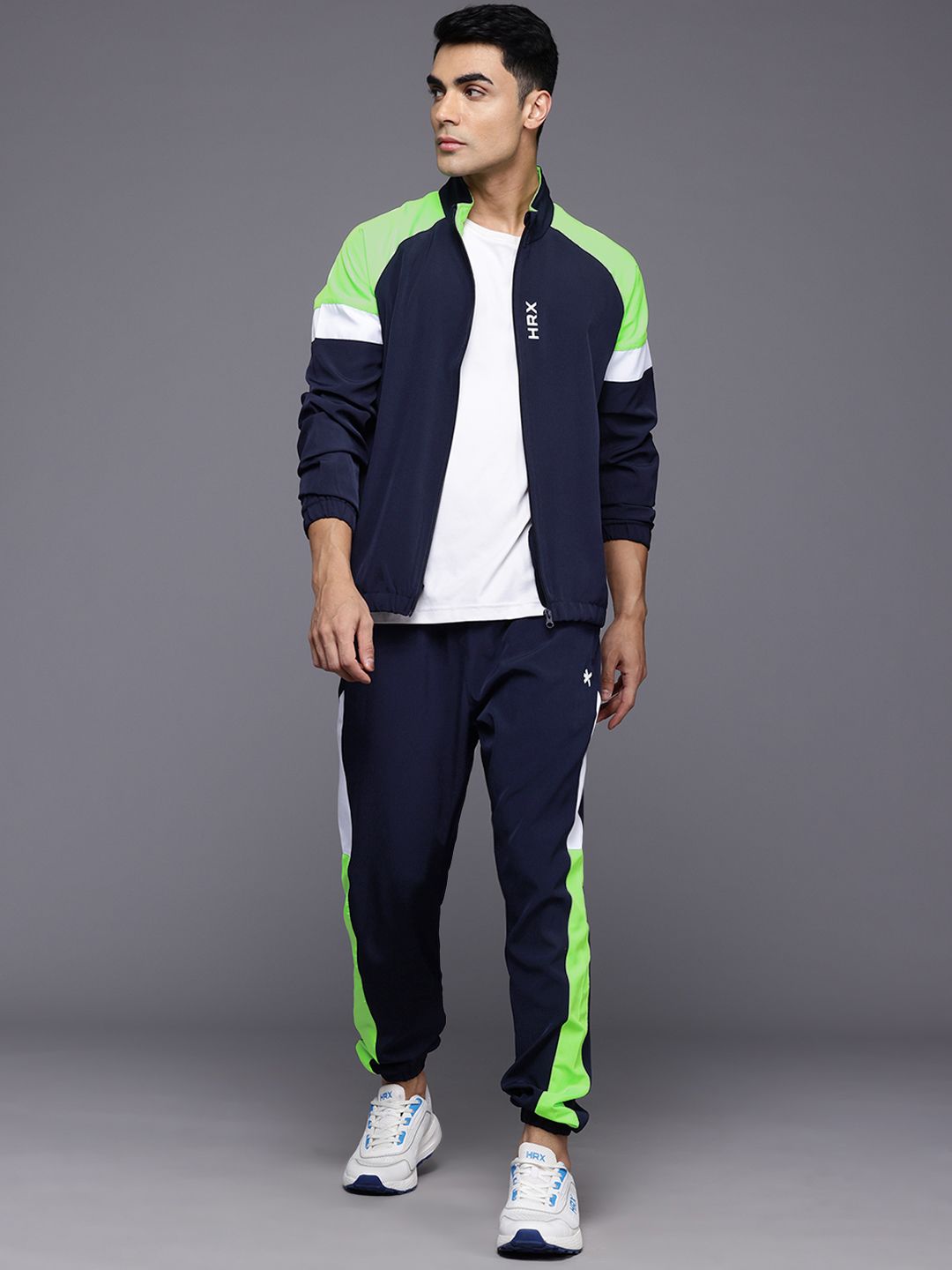 HRX by Hrithik Roshan Colourblocked Rapid-Dry Running Tracksuit-picture-45