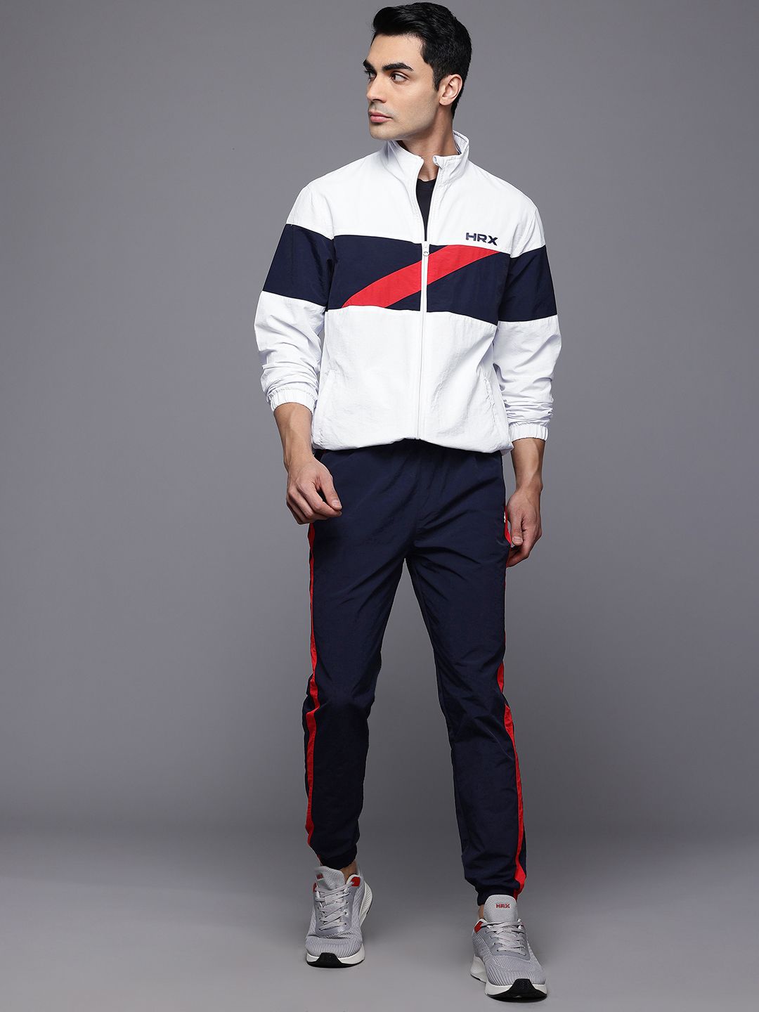 HRX by Hrithik Roshan Rapid Dry Mock Collar Running Tracksuit-picture-10