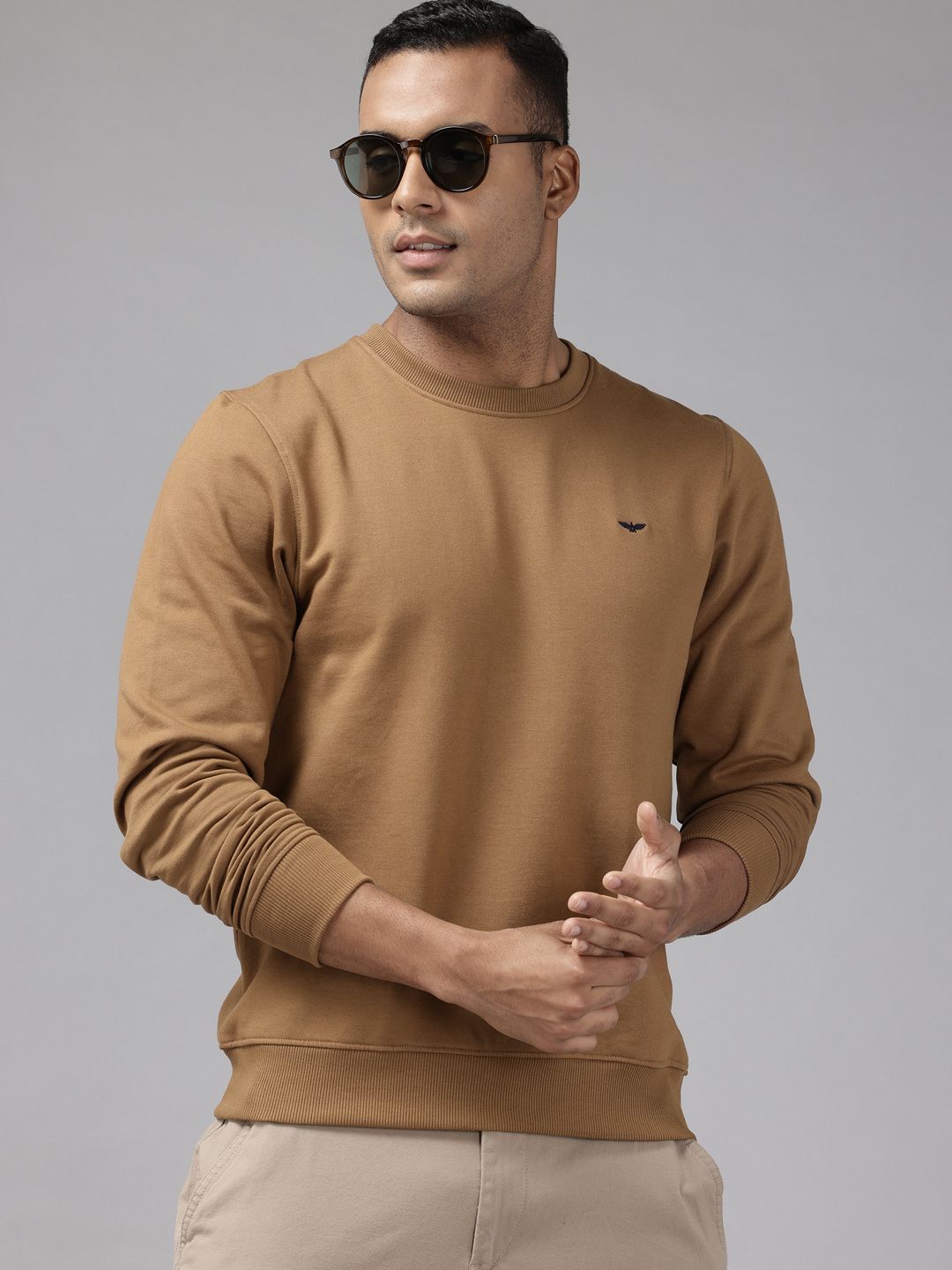 Park Avenue Sweatshirt with Brand Logo Detail-picture-30