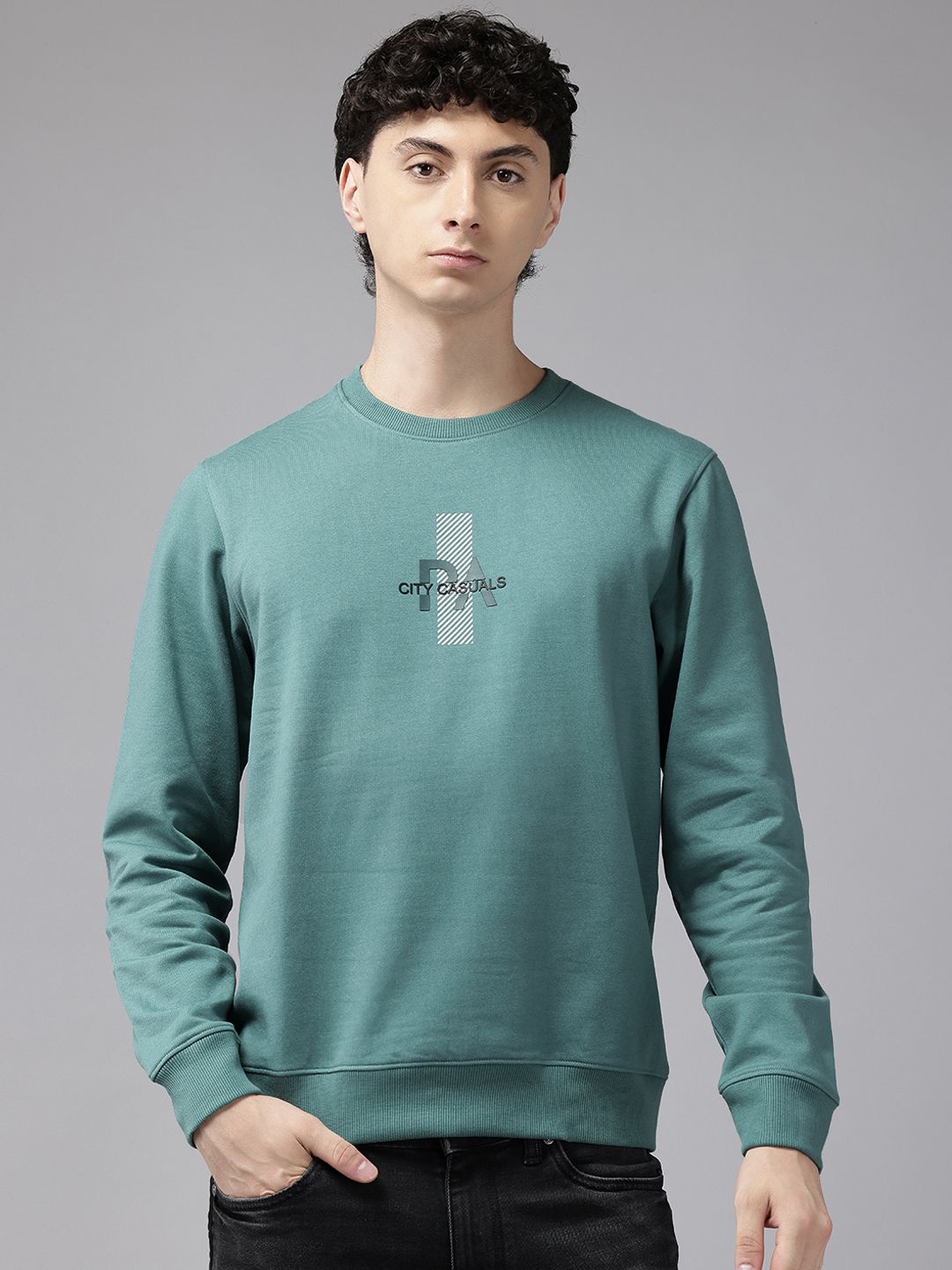 Park Avenue Slim Fit Printed Sweatshirt-picture-54