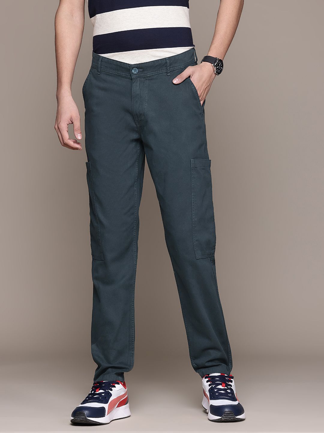 The Roadster Lifestyle Co. Cargos Trousers-picture-13