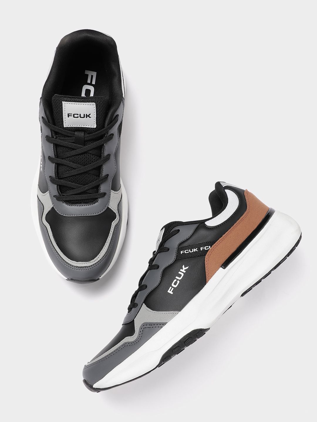 FCUK Men Colourblocked Sneakers-picture-13